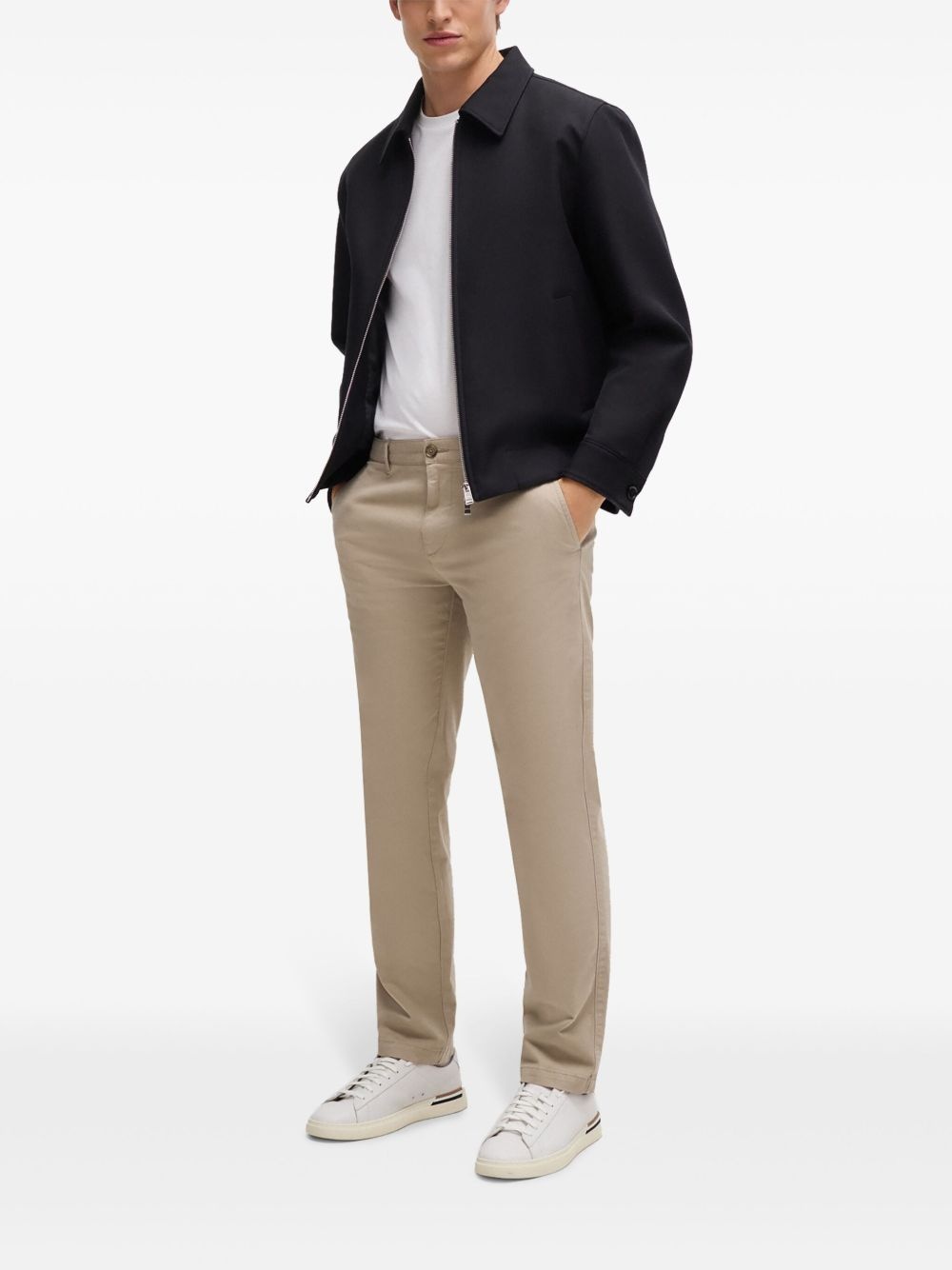 mid-rise straight-leg chinos - 2