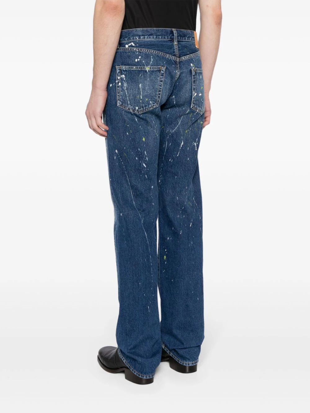 PAINT-SPLATTER STRAIGHT-LEG JEANS - 4