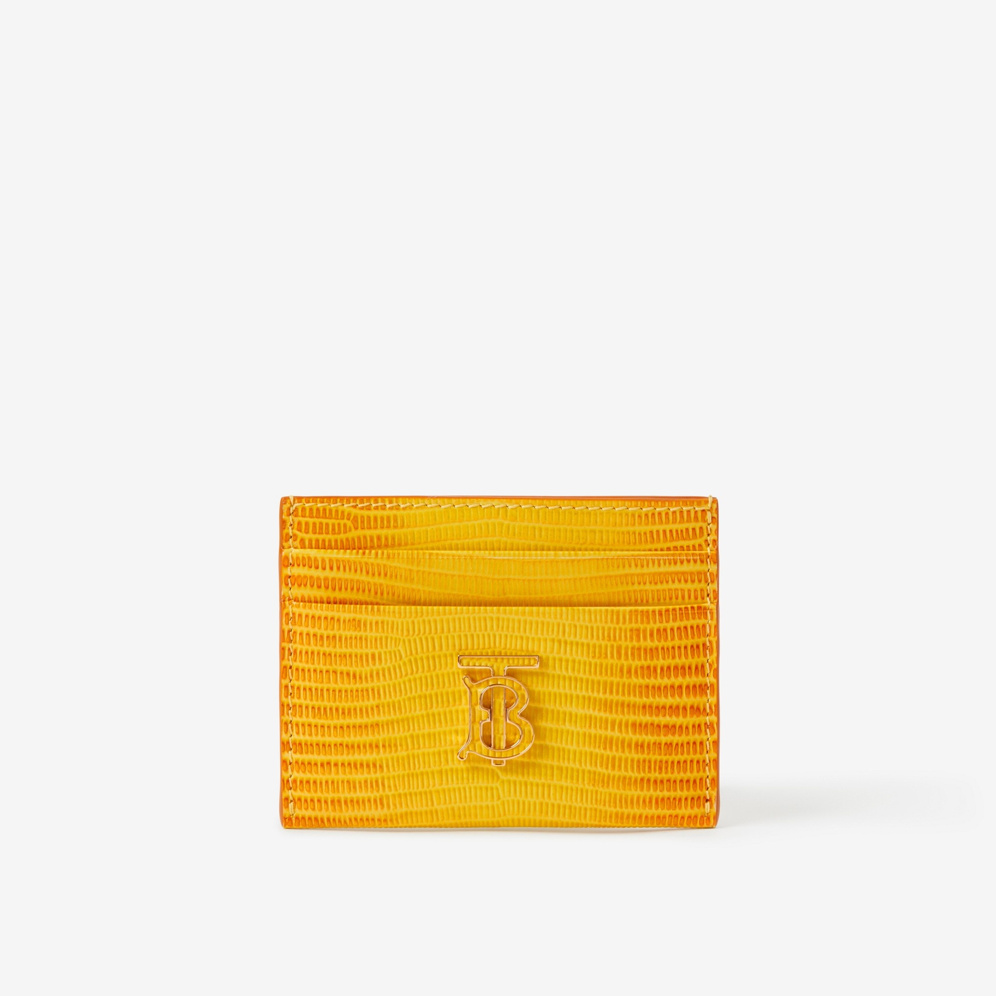 Embossed Leather TB Card Case - 1