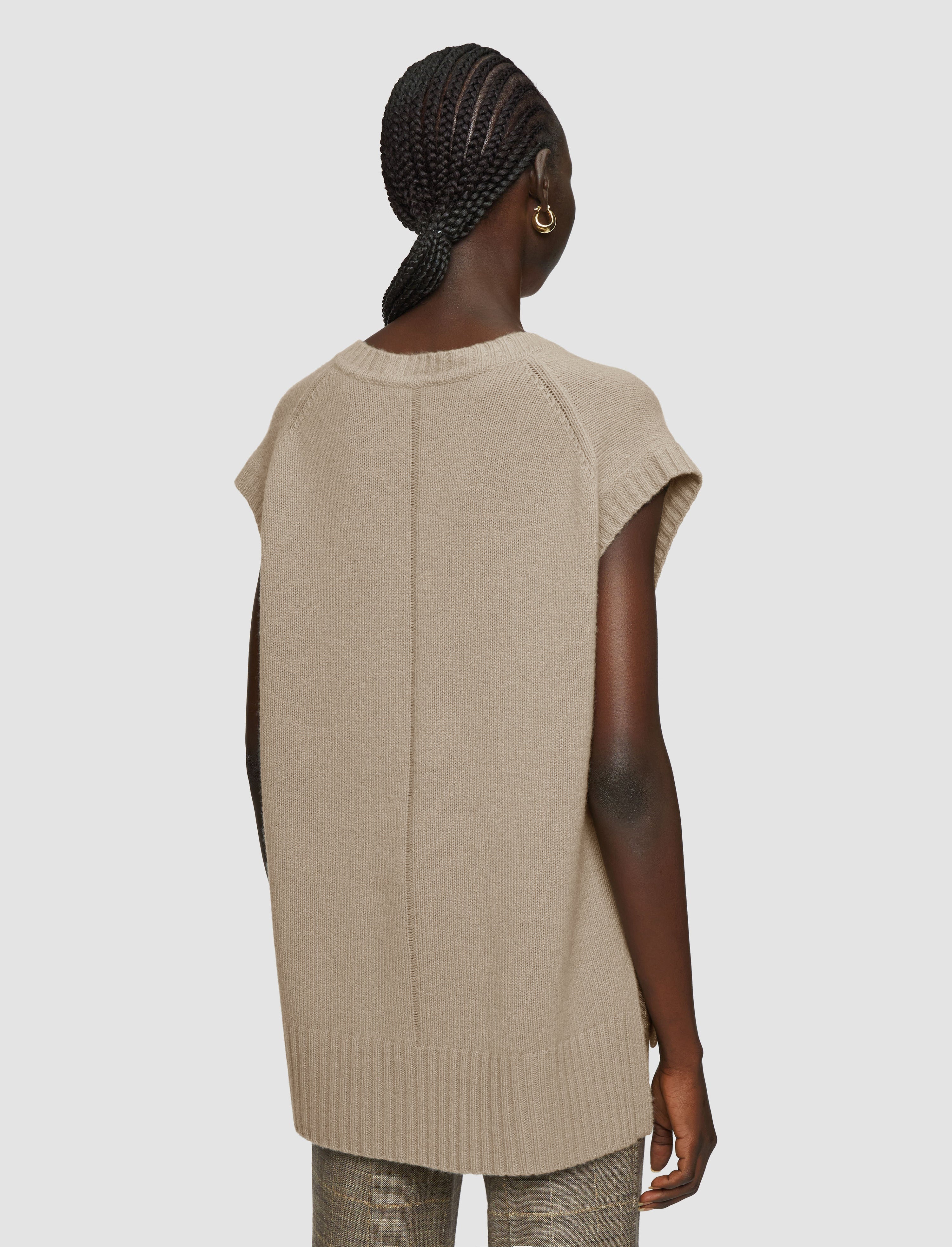 Open Cashmere Vest - 4