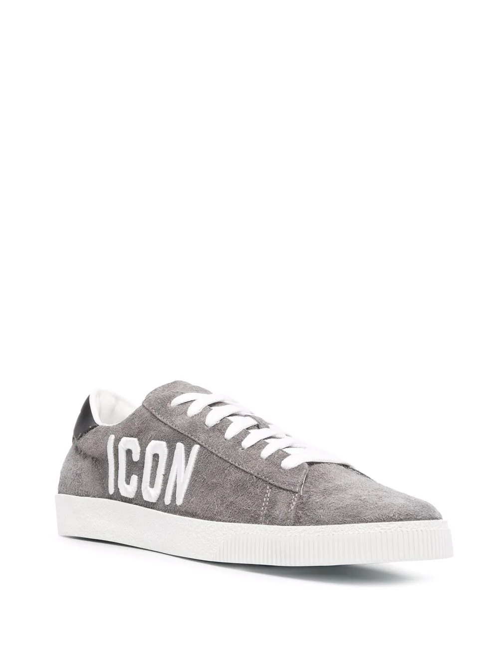 Icon embroidered low-top sneakers - 2