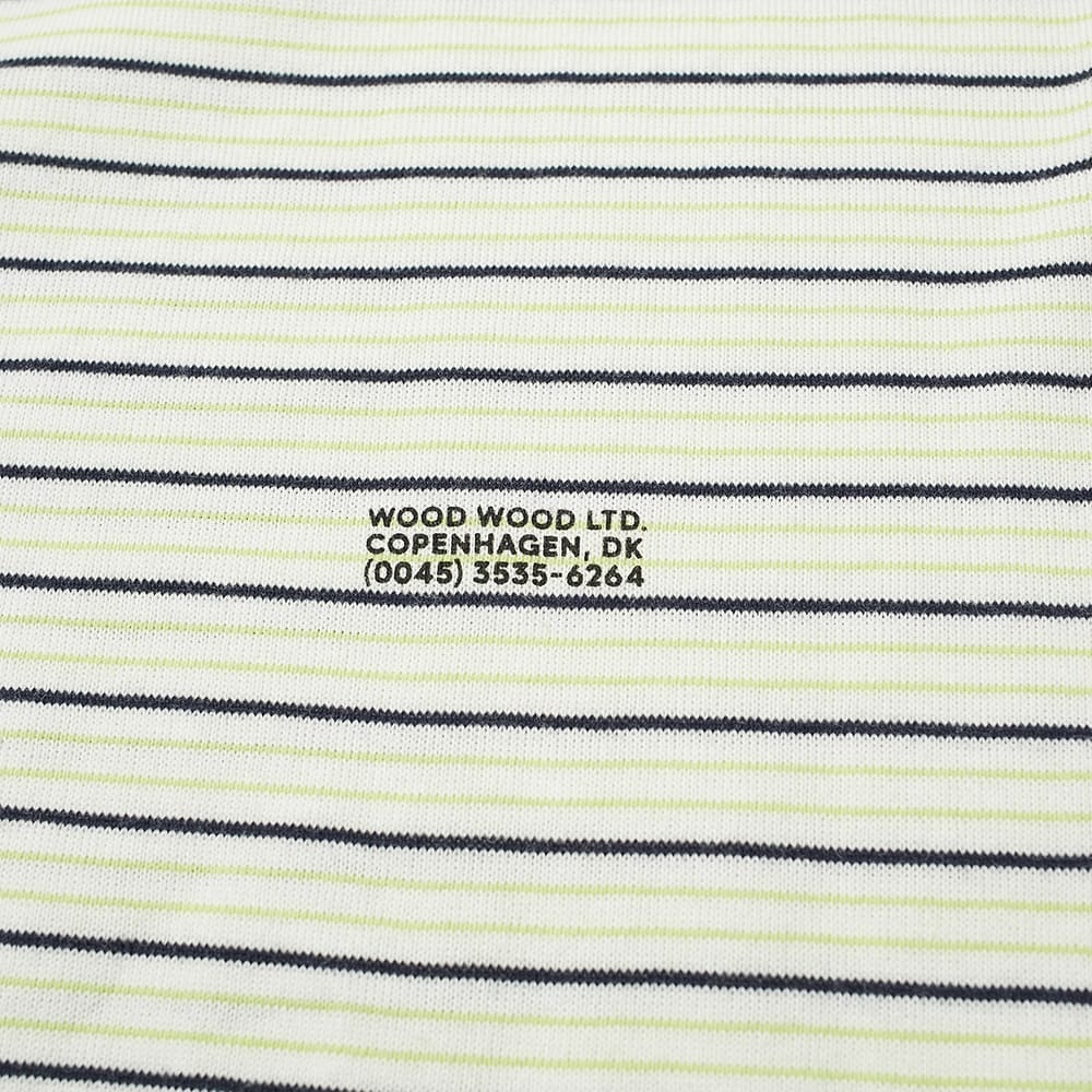 Wood Wood Long Sleeve Viggo Stripe Tee - 2