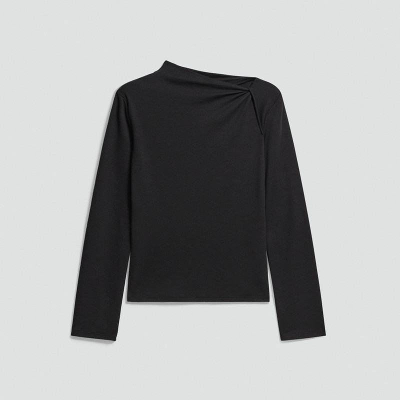 Twist Neck Top in Cotton Jersey 1