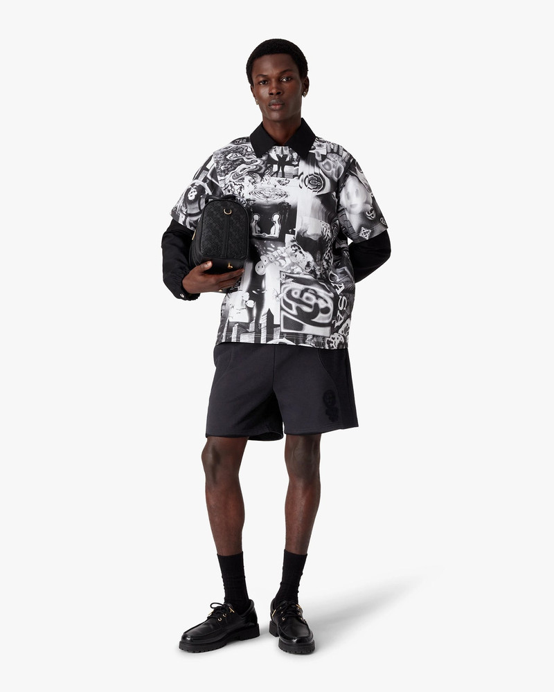 CASABLANCA Squash Logo Flock Print Sweatshorts | Casablanca Paris outlook