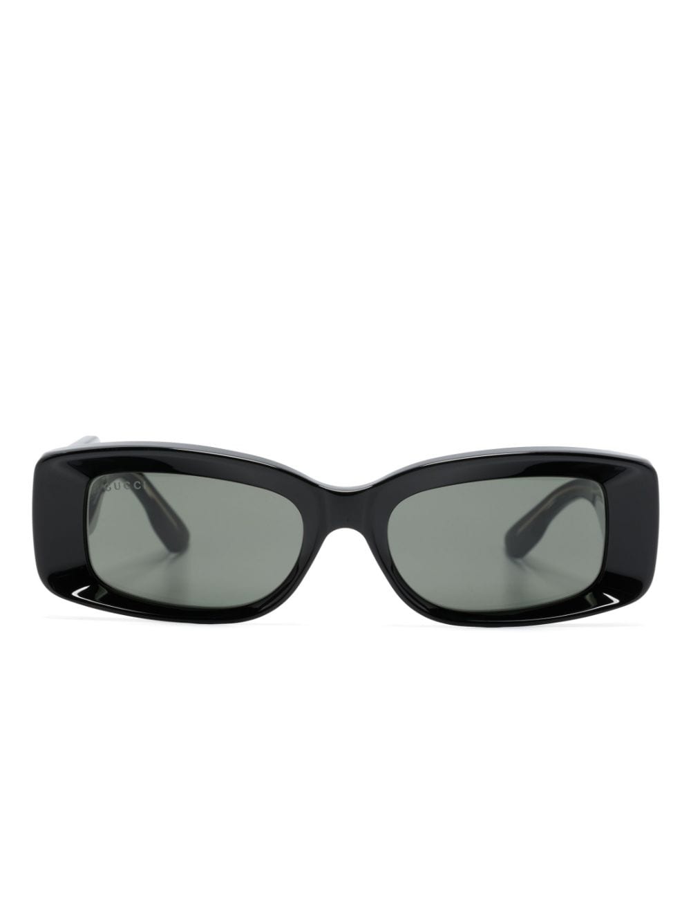 lens-decal rectangle-frame sunglasses - 1