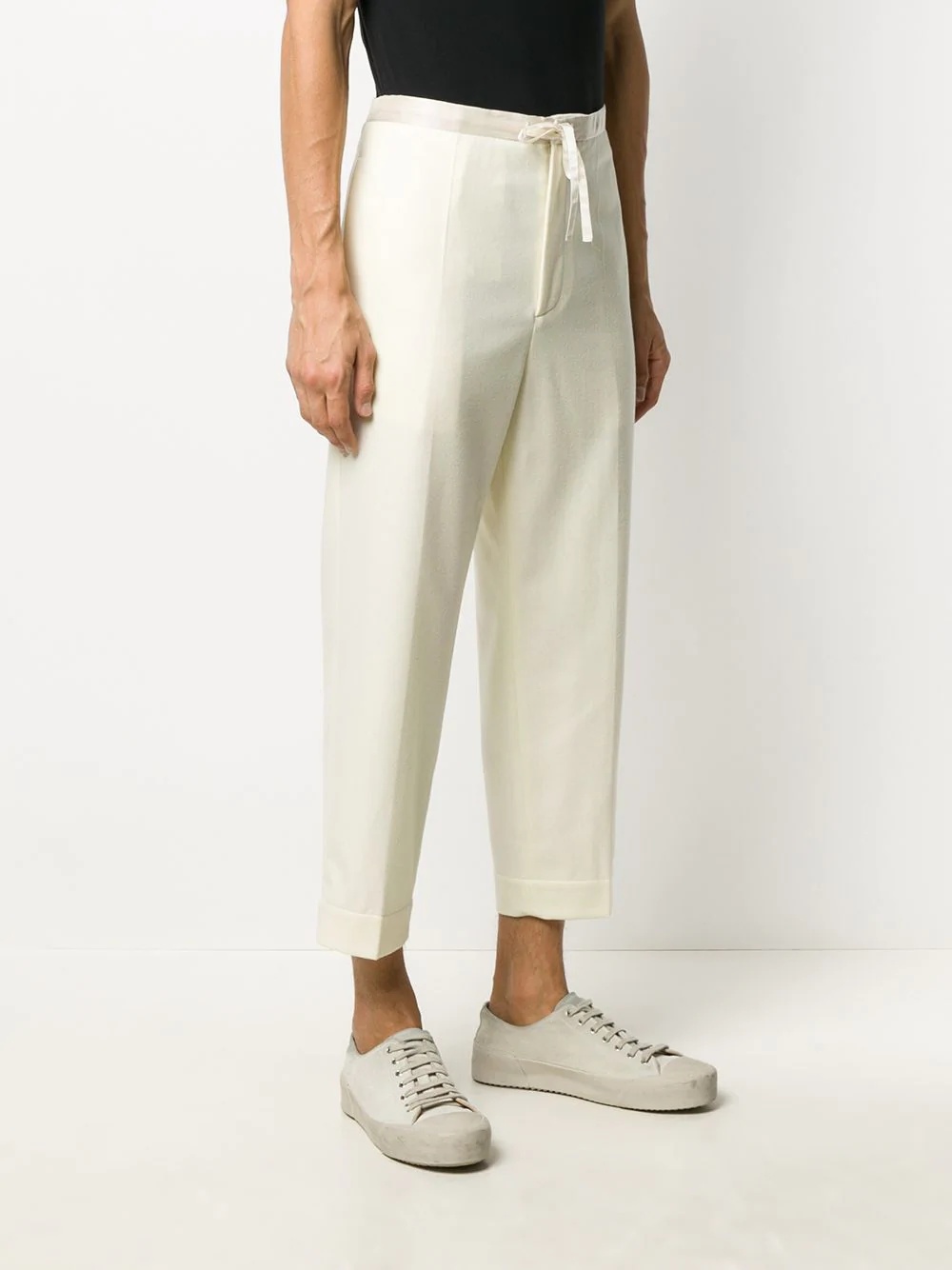 drawstring straight-leg trousers - 3