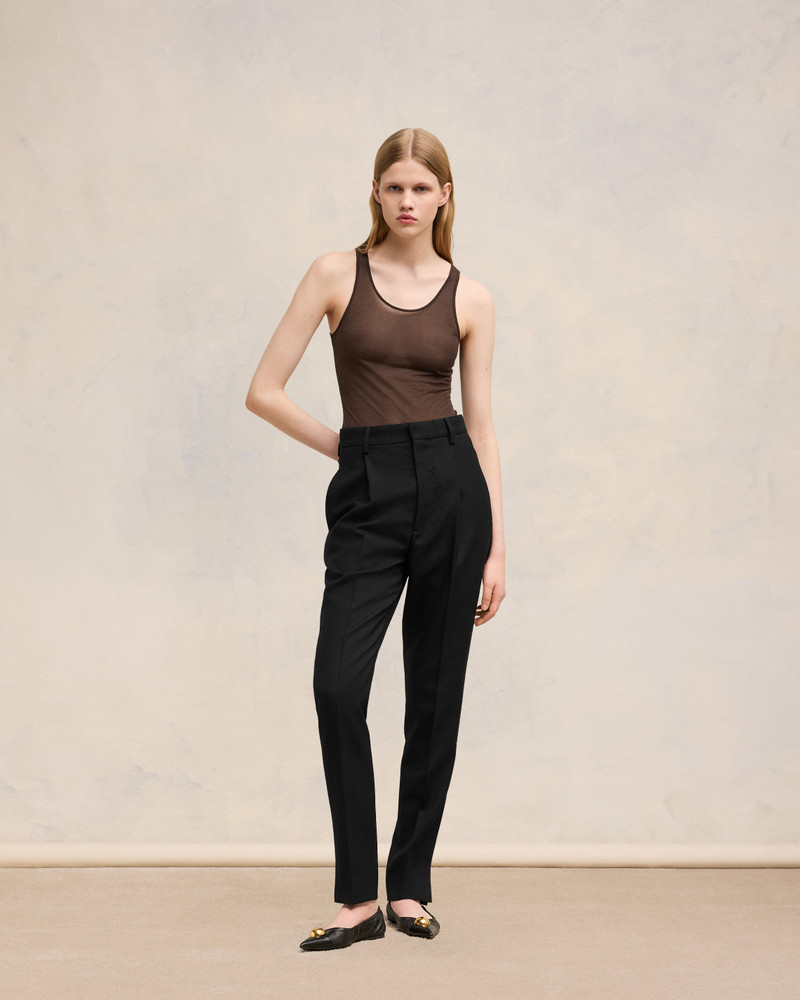 AMI Paris HIGH WAISTED CIGARETTE TROUSERS outlook