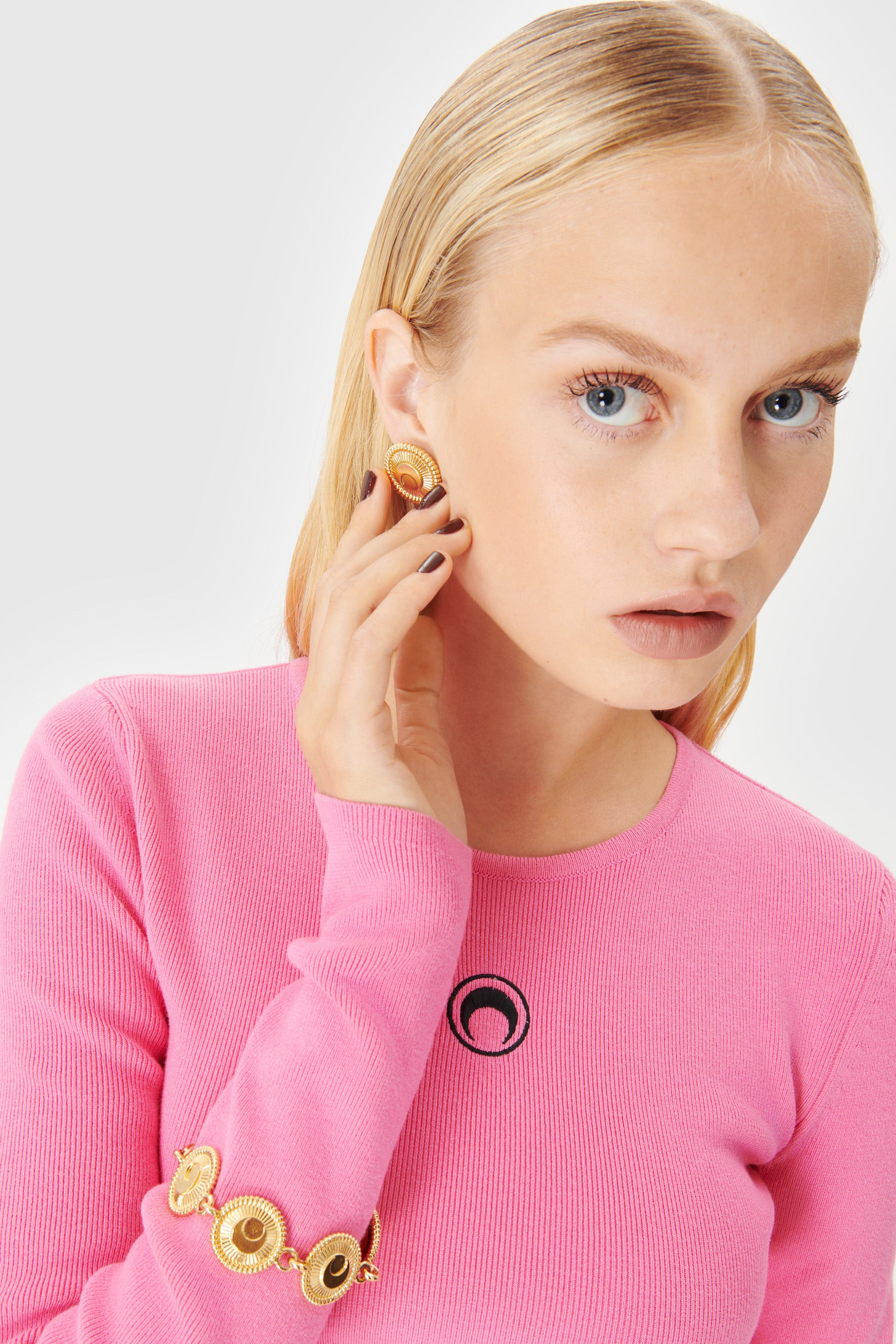 Regenerated Tin Buttons Earrings - 2