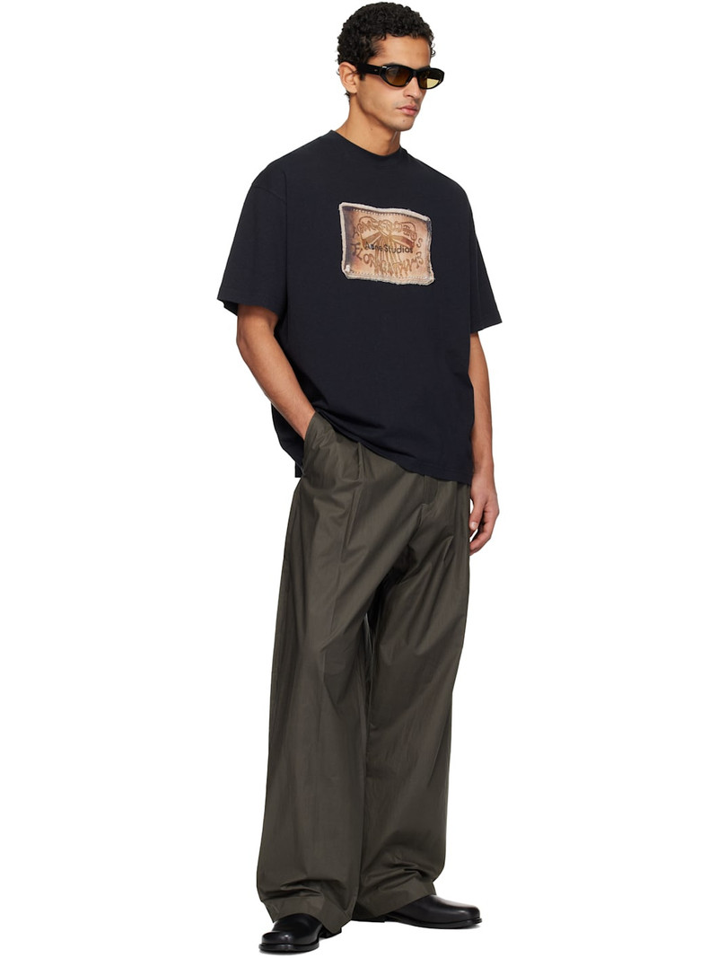 Acne Studios Khaki Belted Trousers outlook