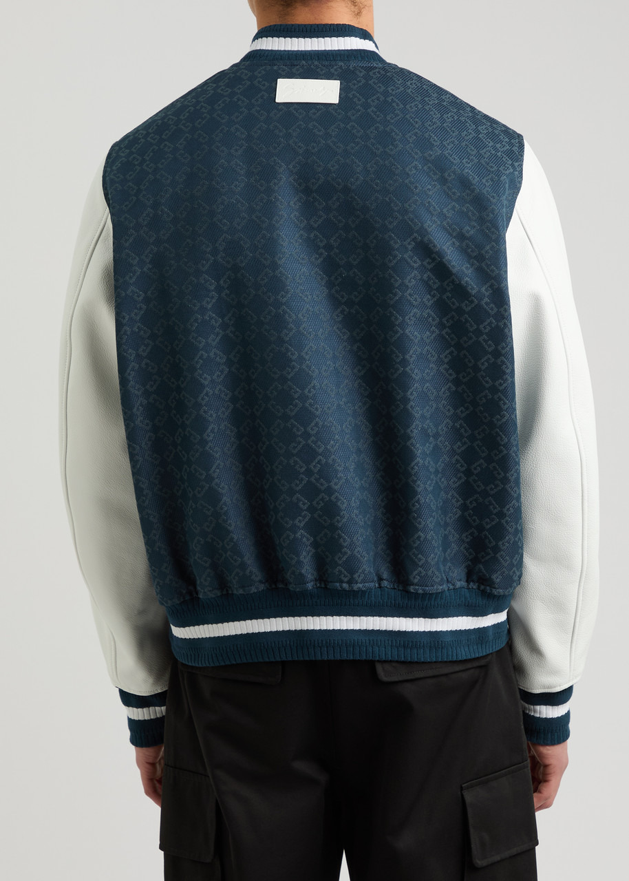 Givenchy Logo-jacquard and Leather Varsity Jacket - 3