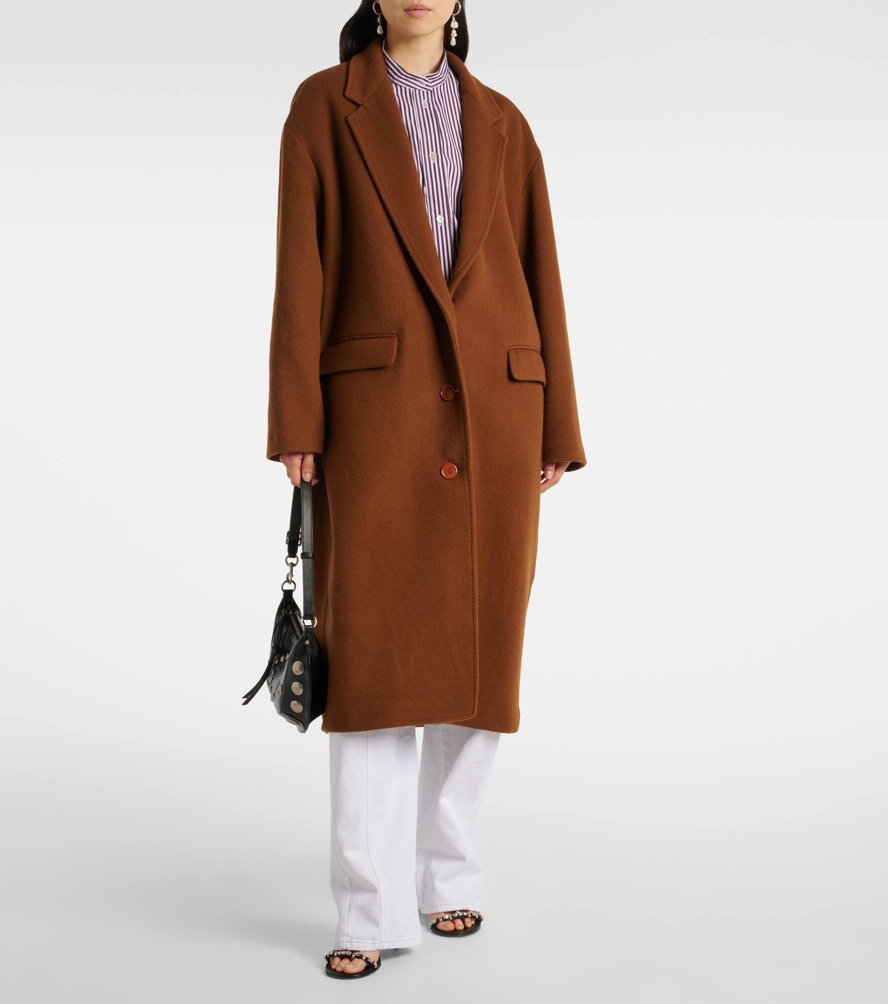 Efezia wool, cashmere and silk coat - 7