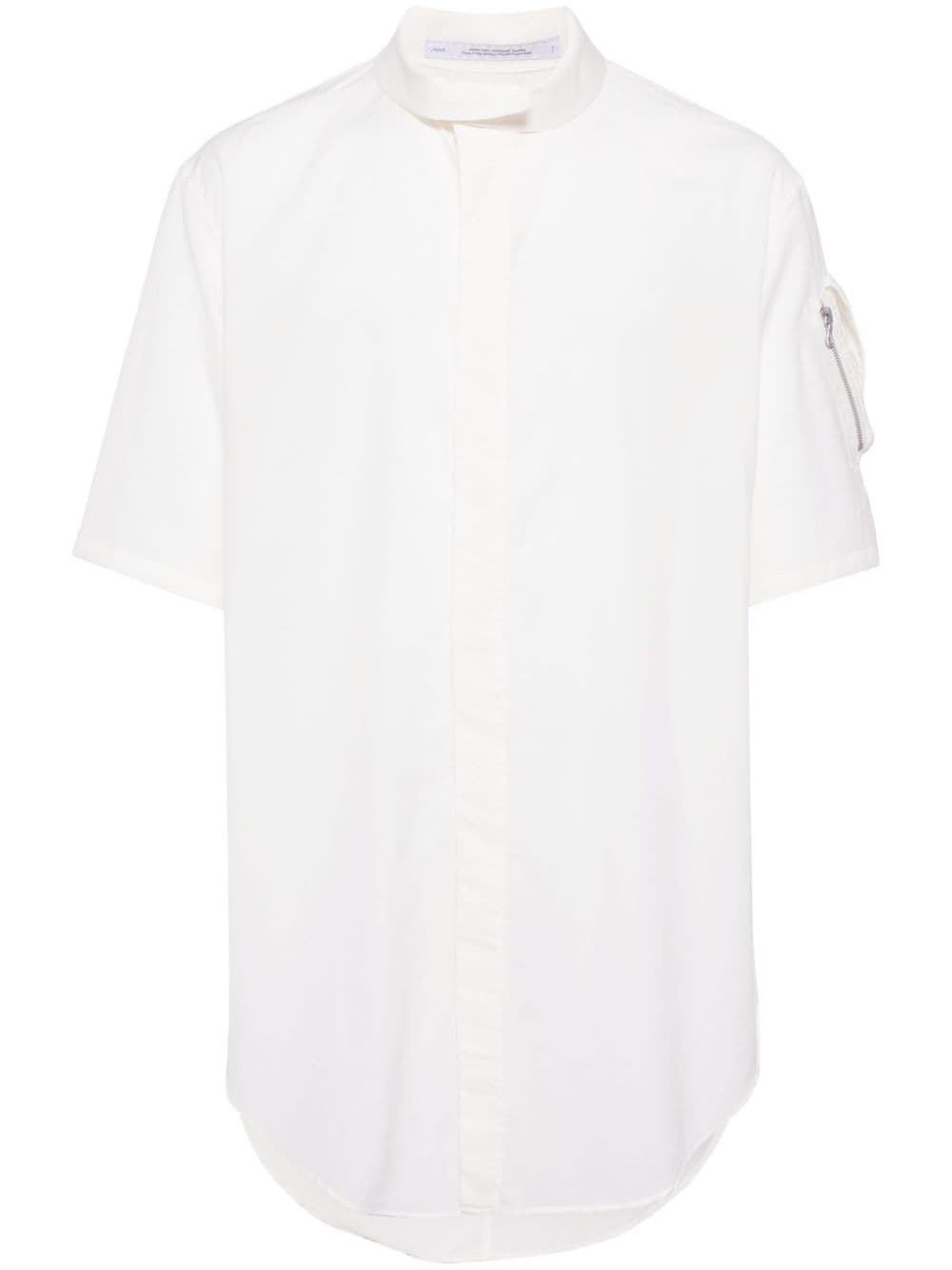 short-sleeve poplin shirt - 1