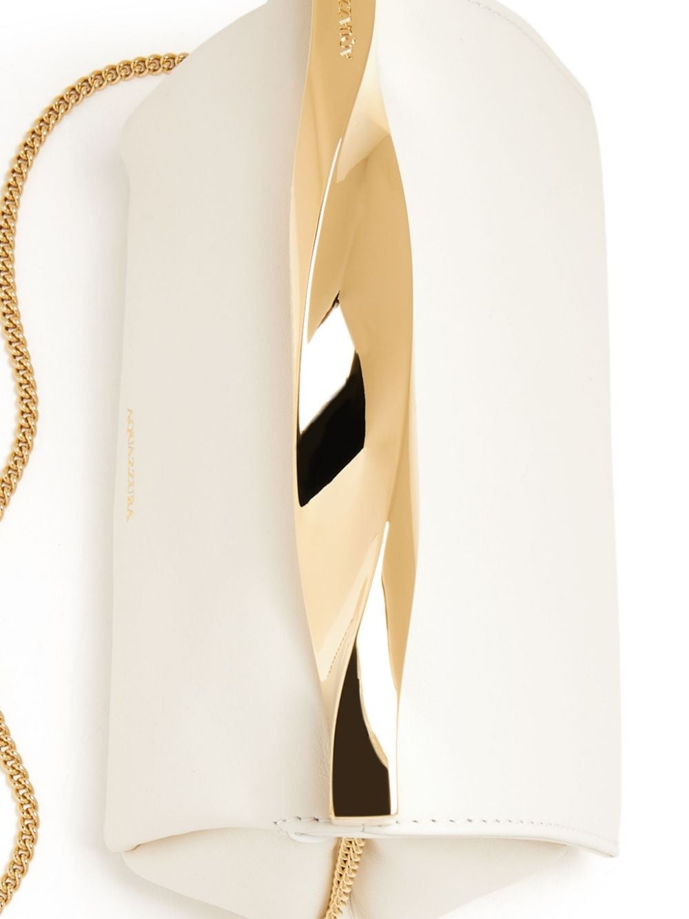 Twist leather clutch bag - 3