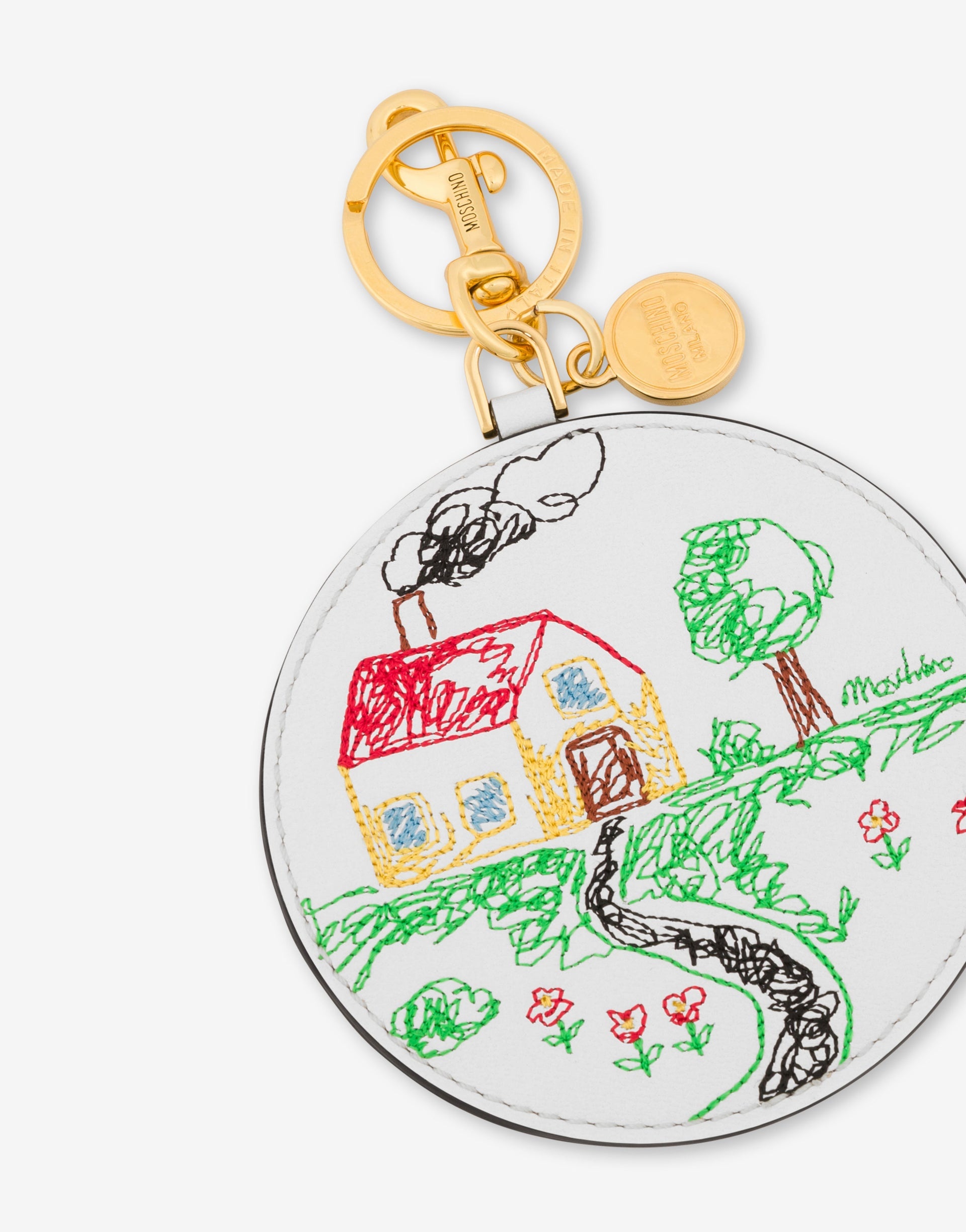 DRAWINGS CALFSKIN KEYCHAIN - 2