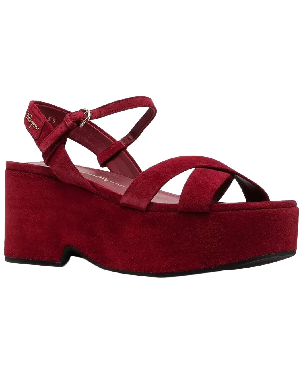 Ferragamo Strappy Suede Sandal - 1