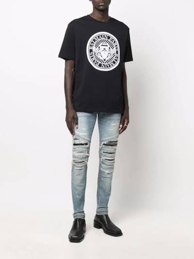 Balmain distressed skinny jeans outlook