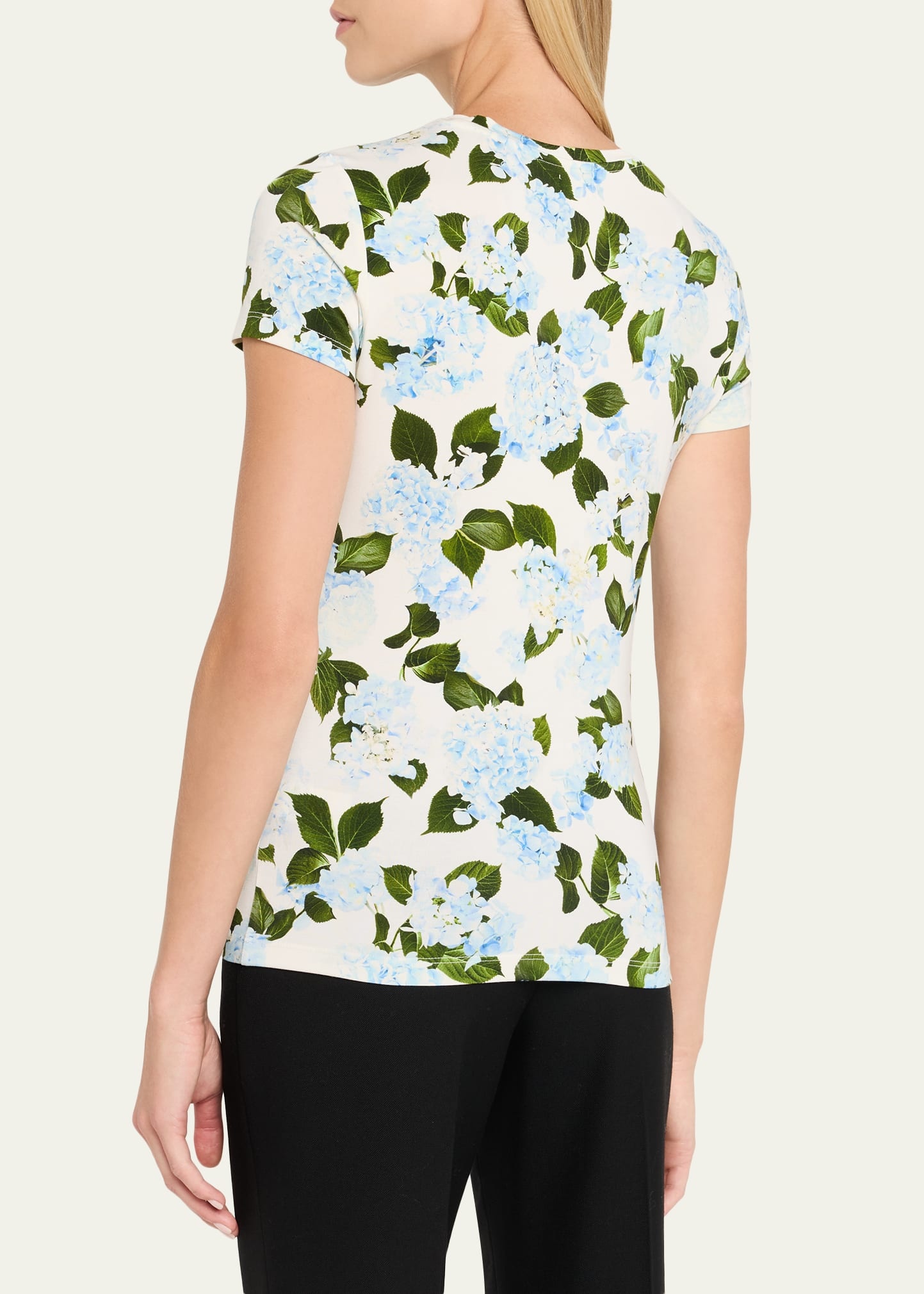 Ressi Short-Sleeve Hydrangea Tee - 3