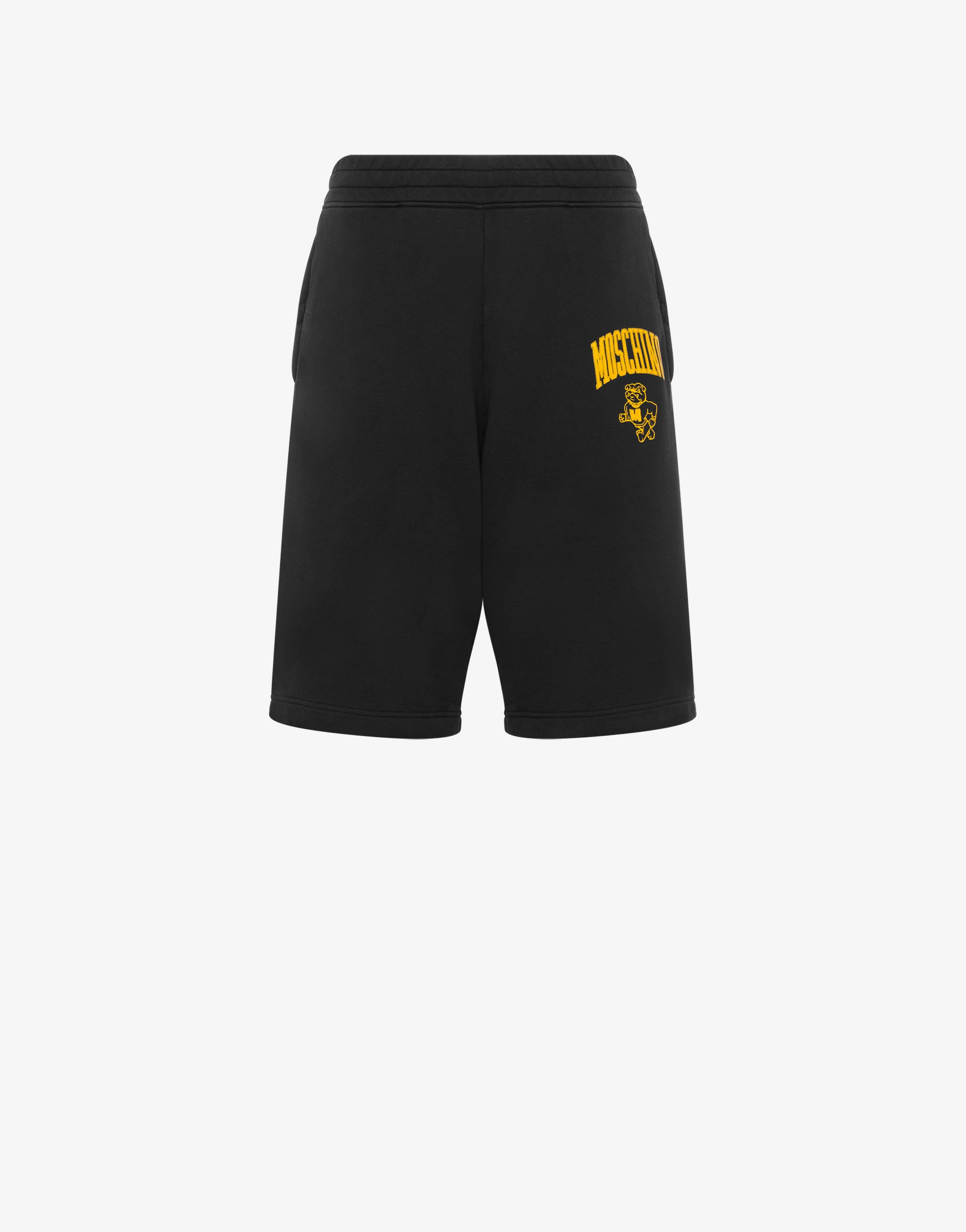 MOSCHINO VARSITY FLEECE BERMUDA SHORTS - 1