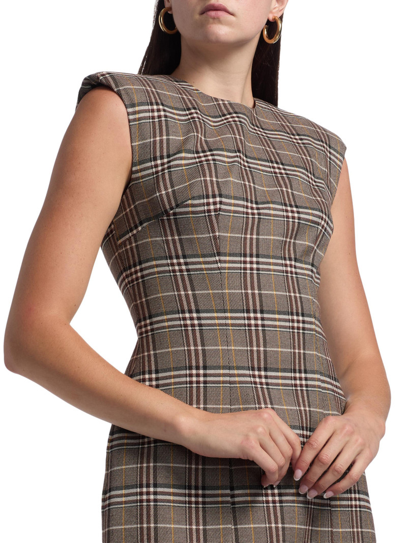 Women's Wolverton Plaid Minidress - Brown Multi 6