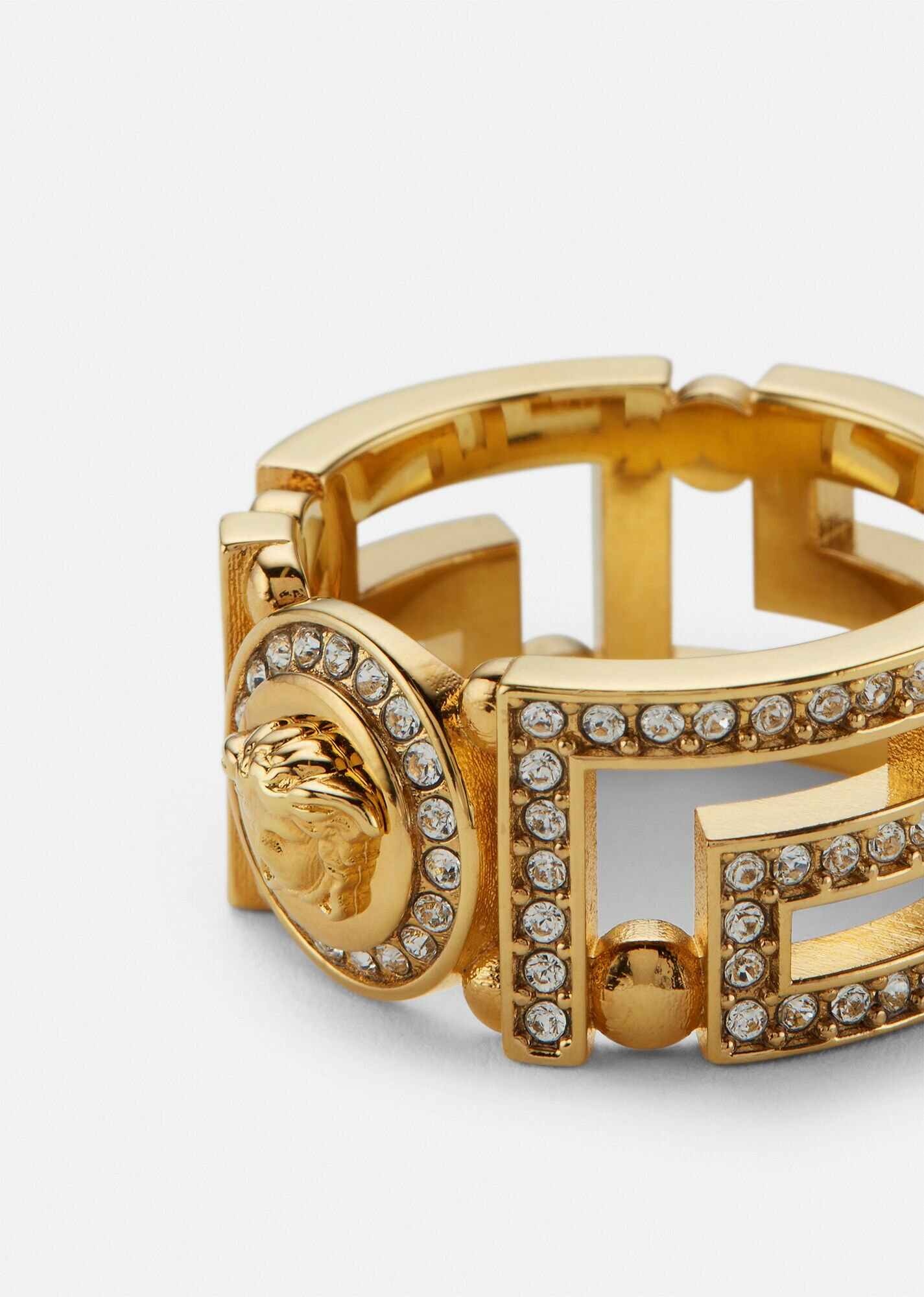 Crystal Medusa Greca Ring - 2