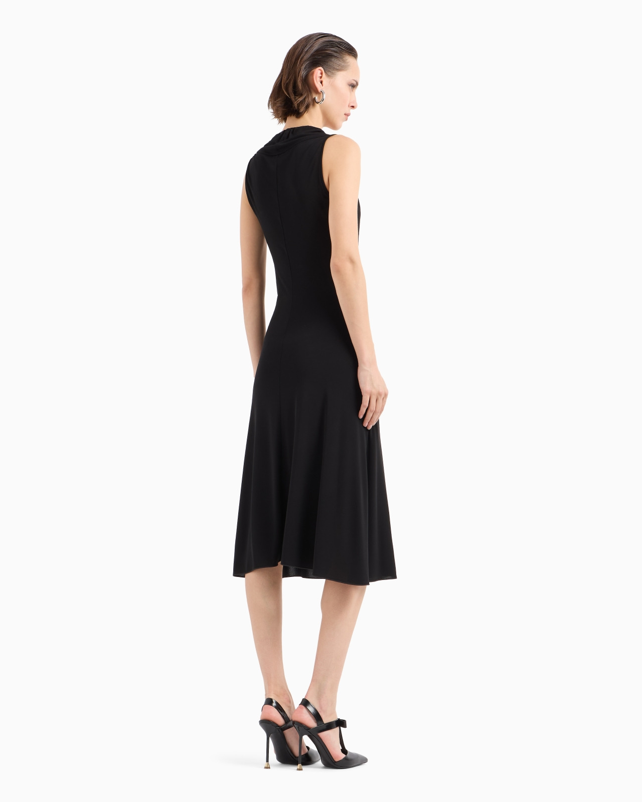 ASV crêpe-feel viscose-jersey midi dress - 3