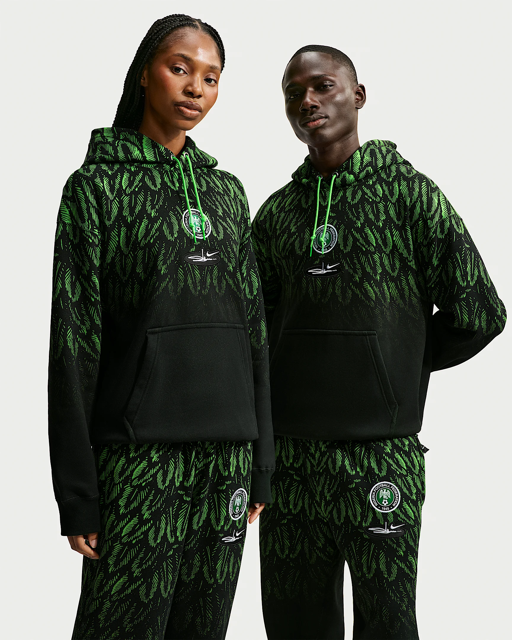 Nike x Nigeria x Slawn Men's Fleece Pullover Hoodie - 1