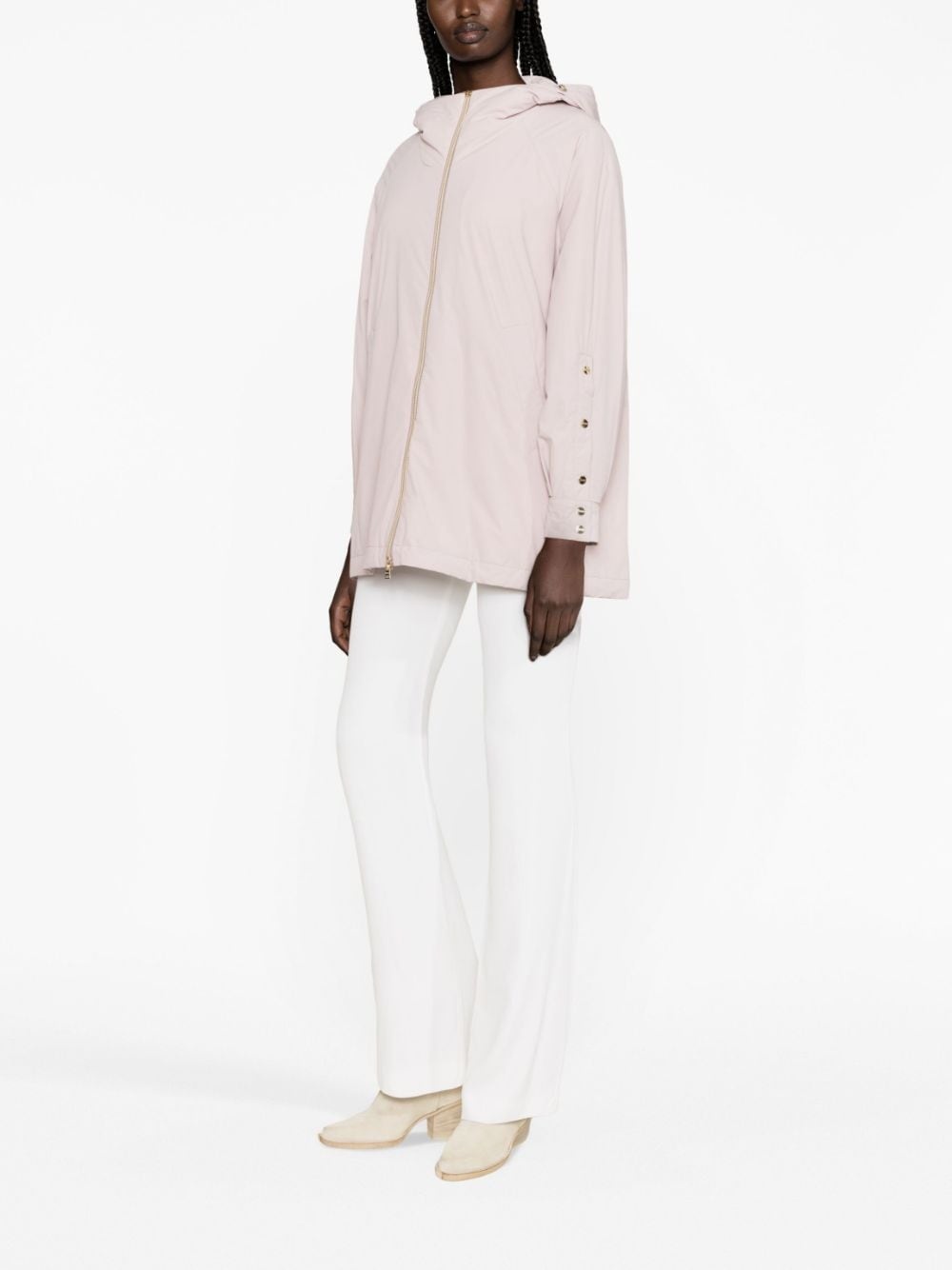hooded zip-up jacket - 3