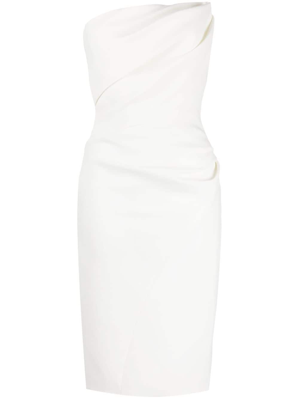 draped bodice dress - 1