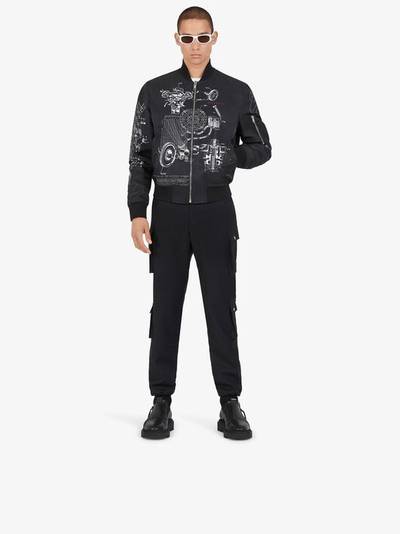 Givenchy GIVENCHY PATCH CARGO PANTS IN WOOL outlook