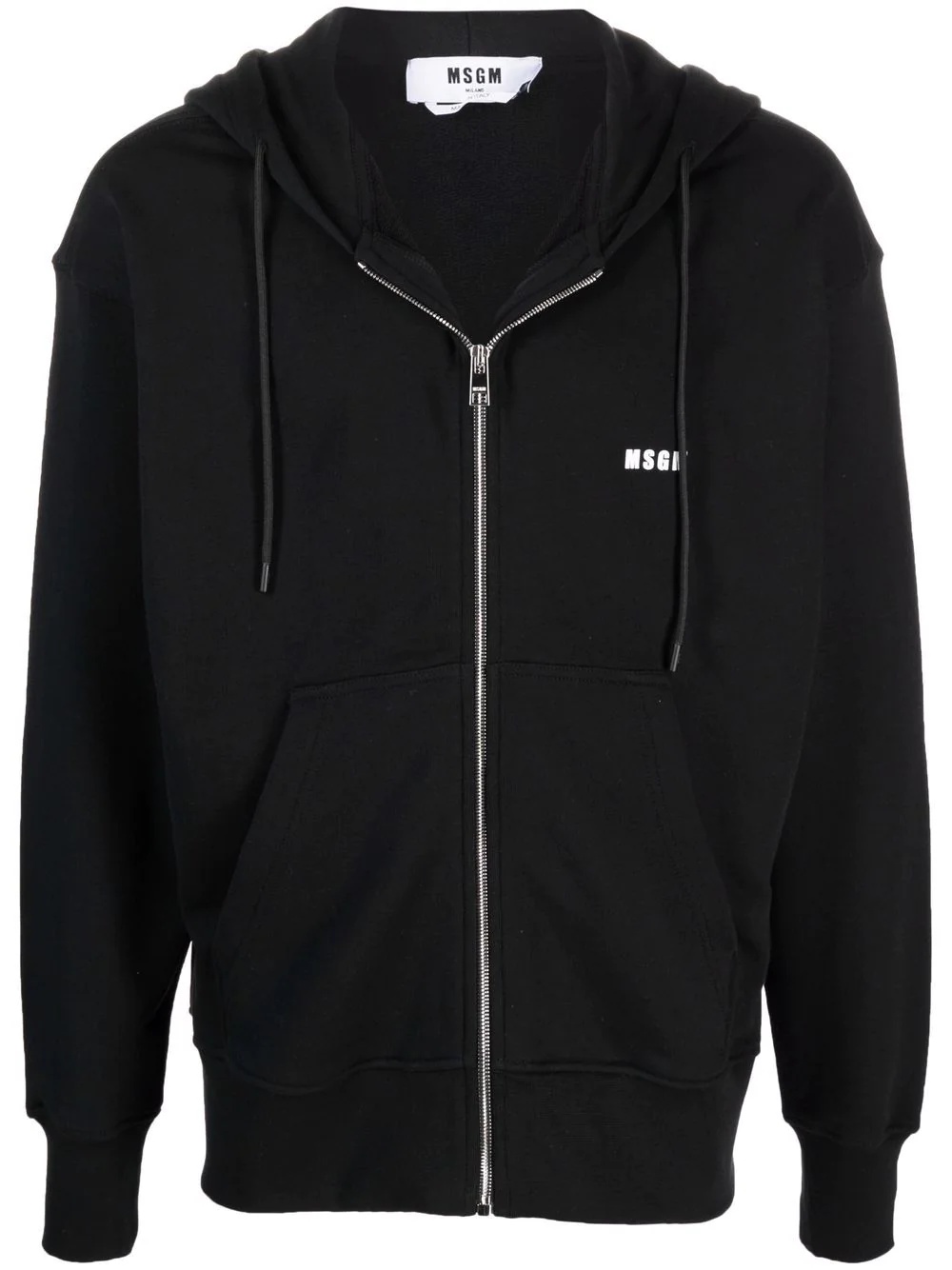 logo-print zip-up hoodie - 1