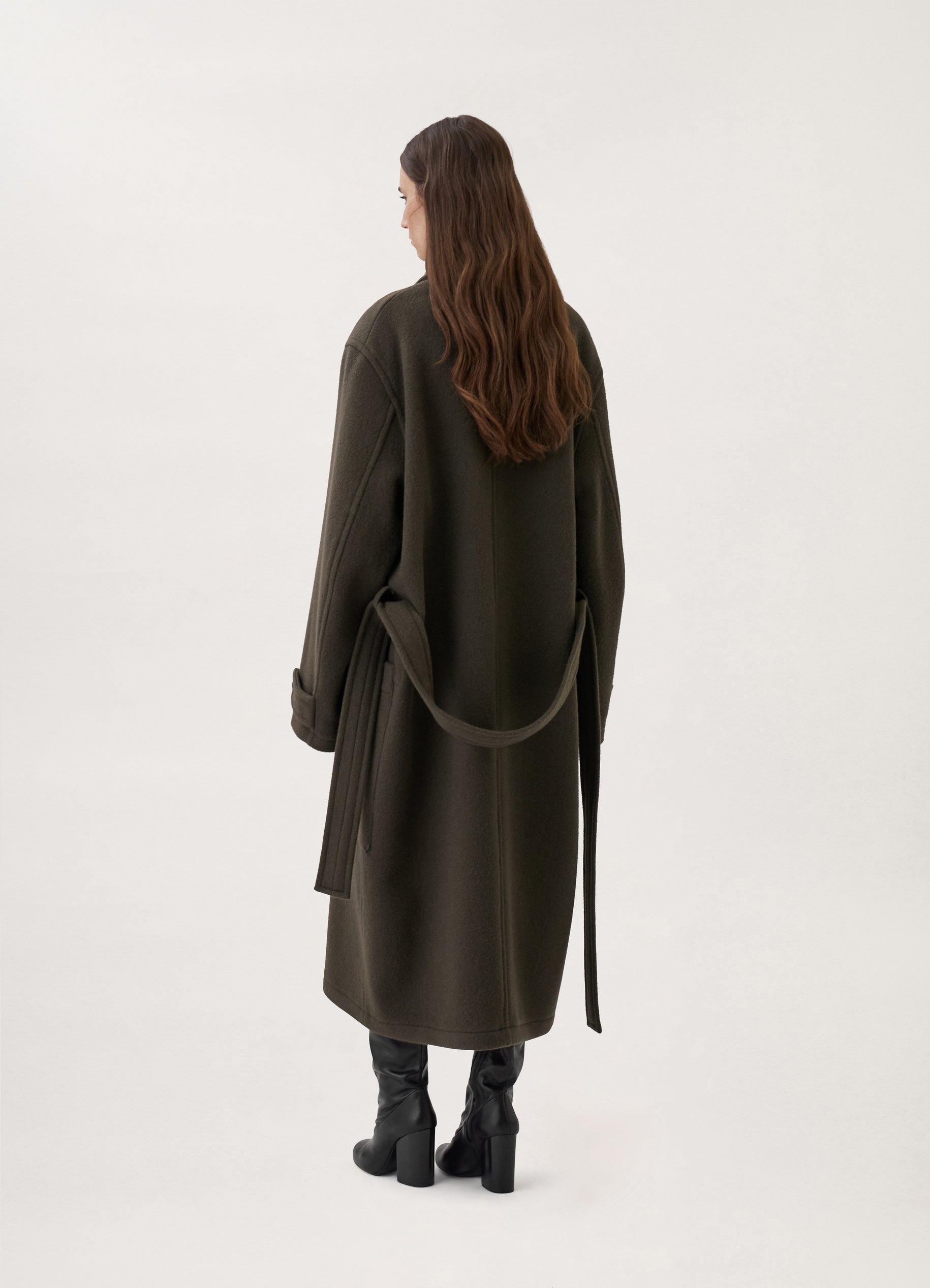 超美品❗️ LEMAIRE WRAP COAT Black Wrap Coat | LEMAIRE