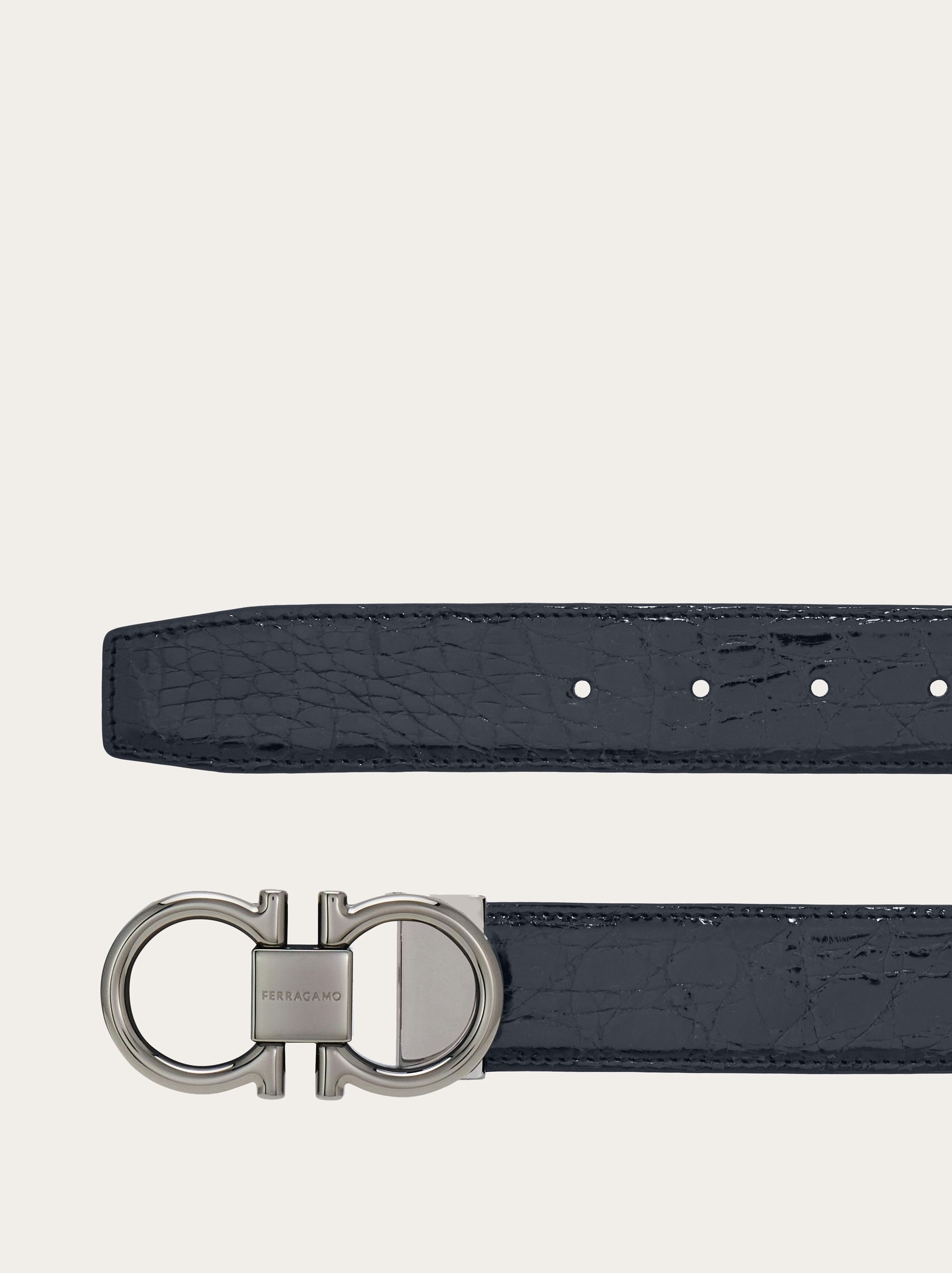 Adjustable Gancini belt - 2