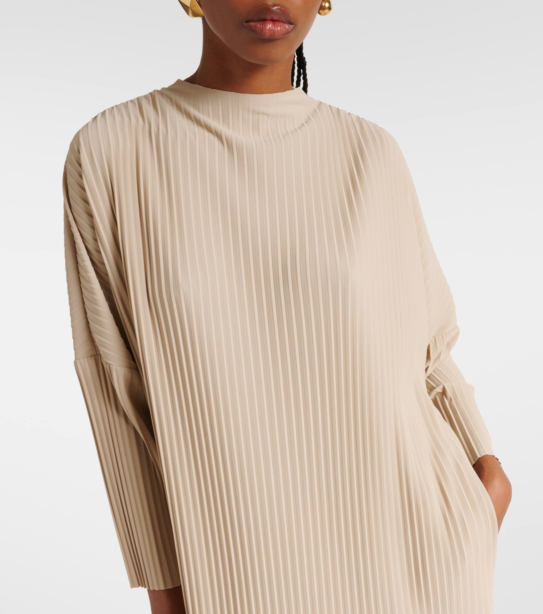 Turtleneck midi dress - 4