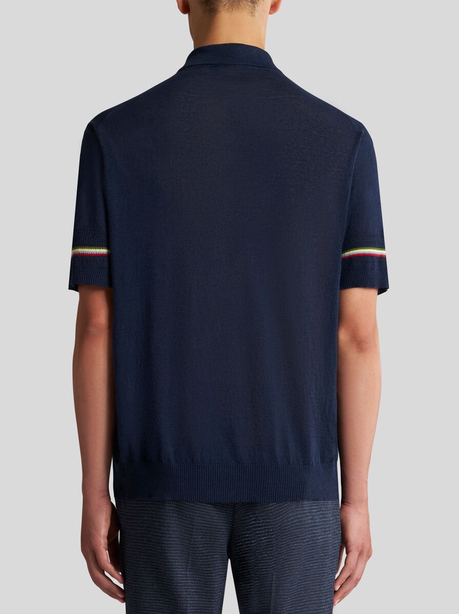 LINEN AND COTTON POLO SHIRT - 3