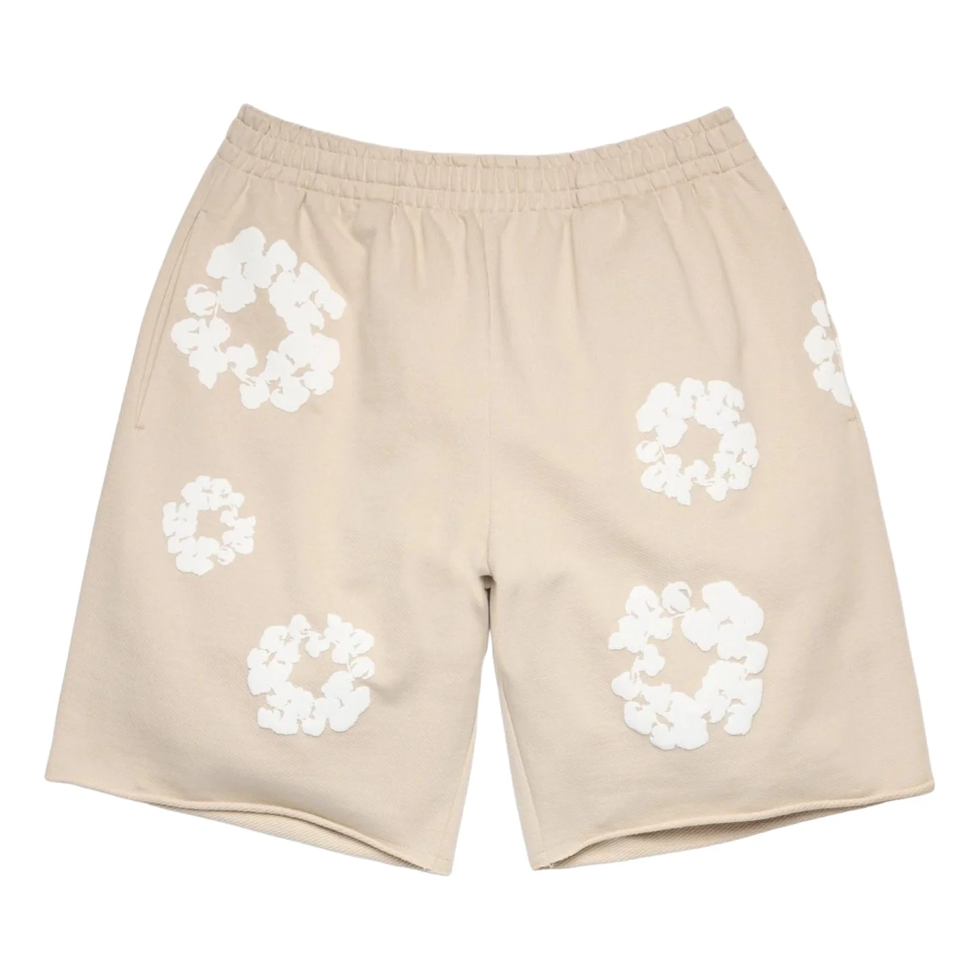 Denim Tears Cotton Wreath Sweatshorts 'Cream' SS26BRS15242545 - 1