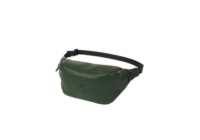 PALACE PALACE LEATHER BUM BAG GREEN outlook