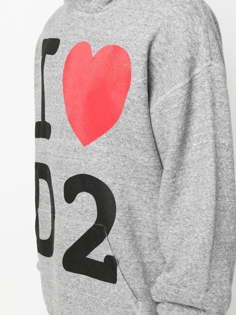 graphic-print cotton hoodie 5
