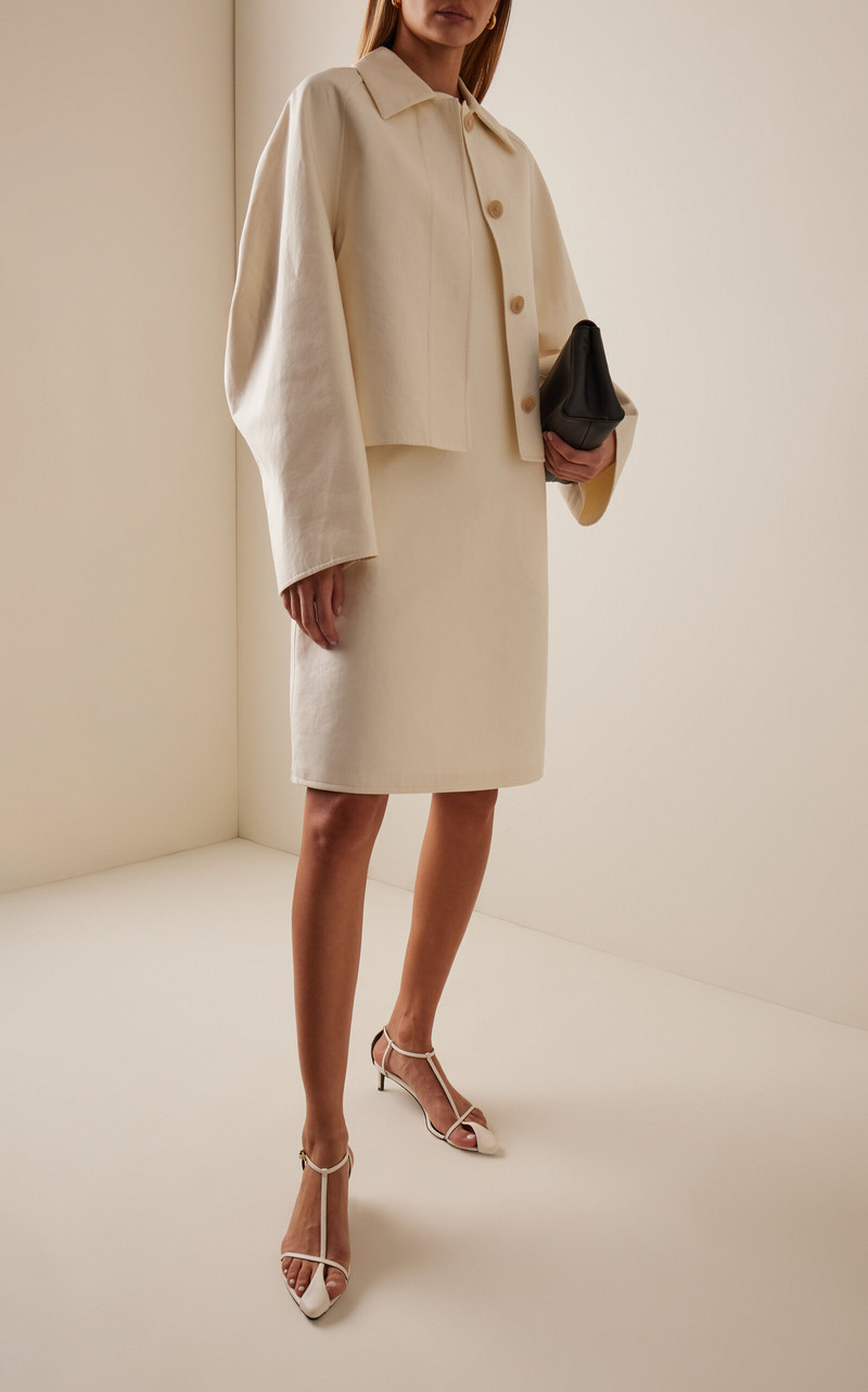 Another Tomorrow Cotton Blous ivory outlook