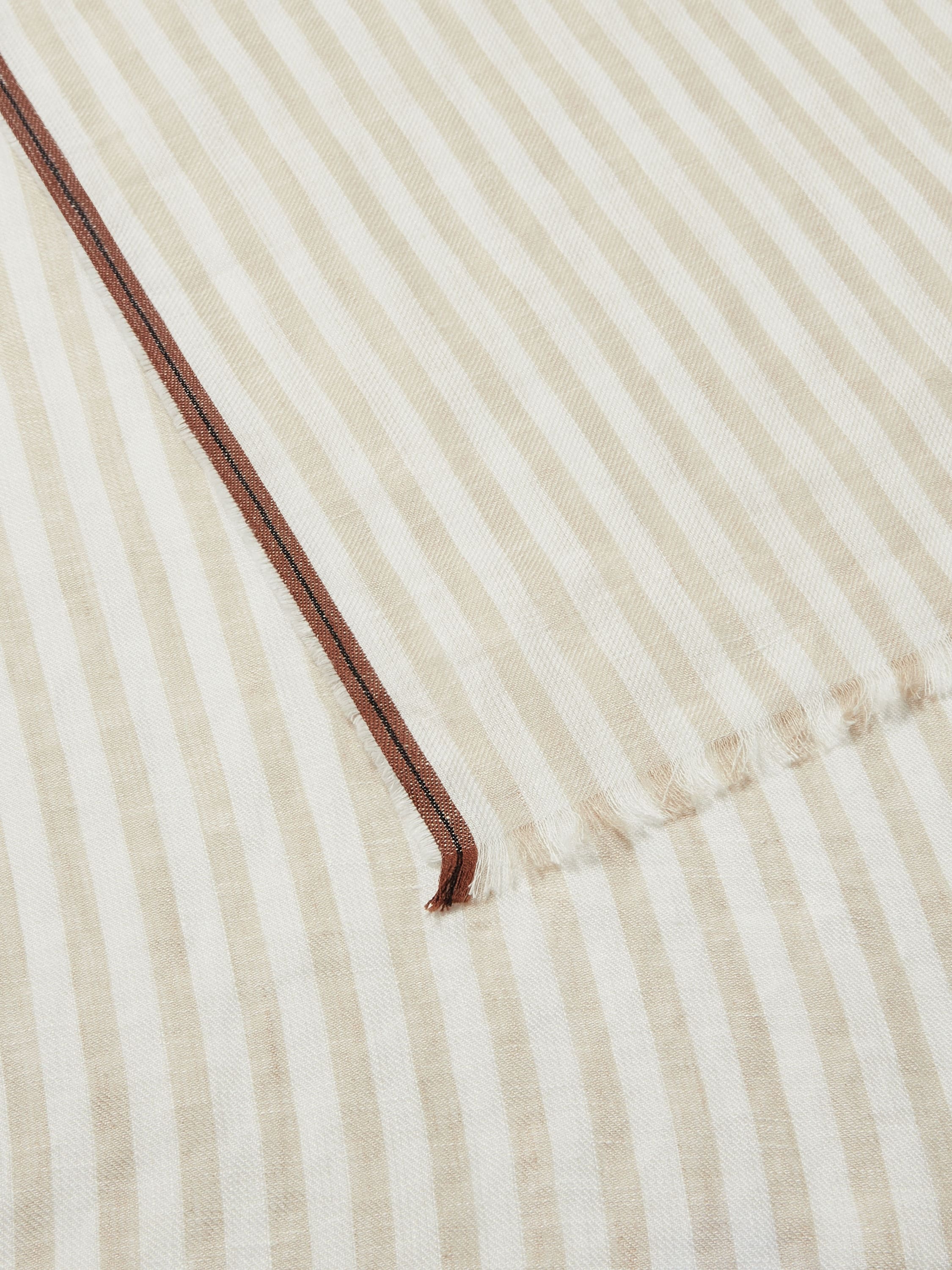 LIGHT BEIGE OASI LINO SCARF - 2