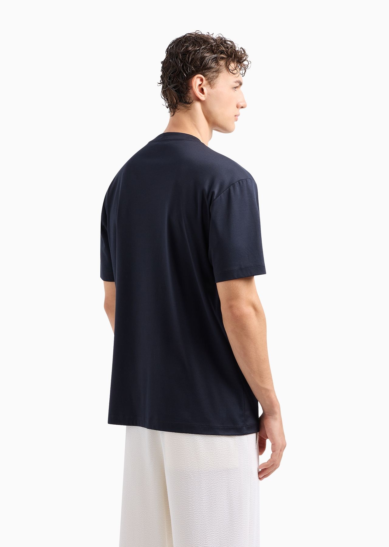 Pure cotton interlock crew-neck T-shirt - 3