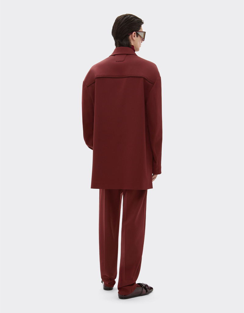 Wool satin shirt 4