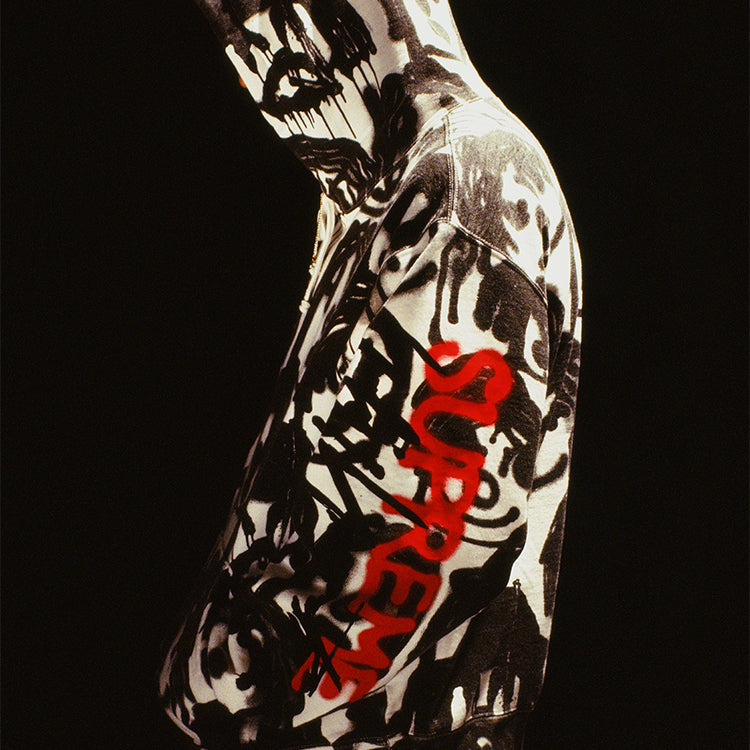 Supreme x Yohji Yamamoto Hoodie 'White Black Red' SUP-FW20-102 - 3