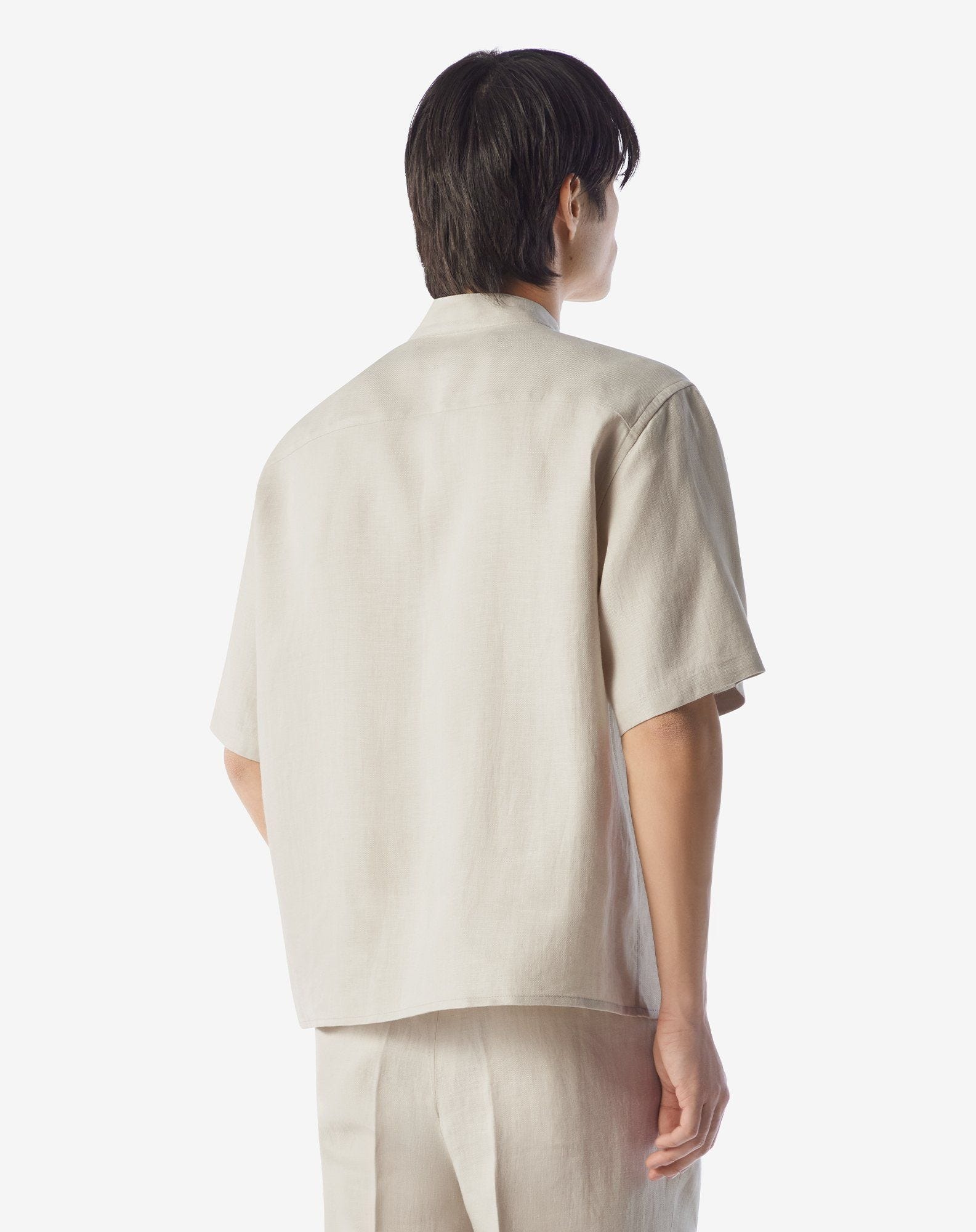 Pure linen ivory shirt - 3