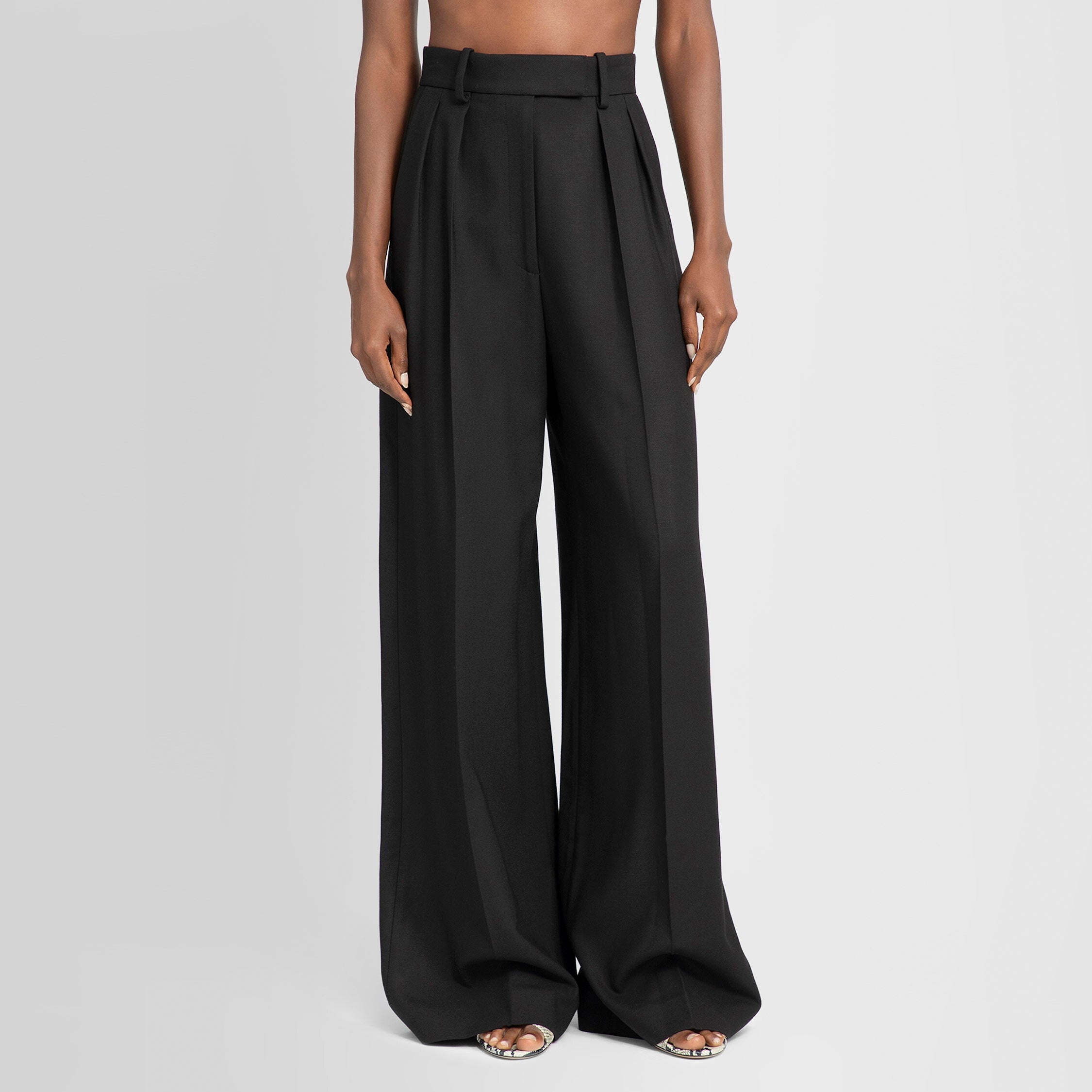 KHAITE WOMAN BLACK TROUSERS - 6