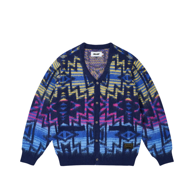 NAVAJO KNIT CARDIGAN BLUE 1