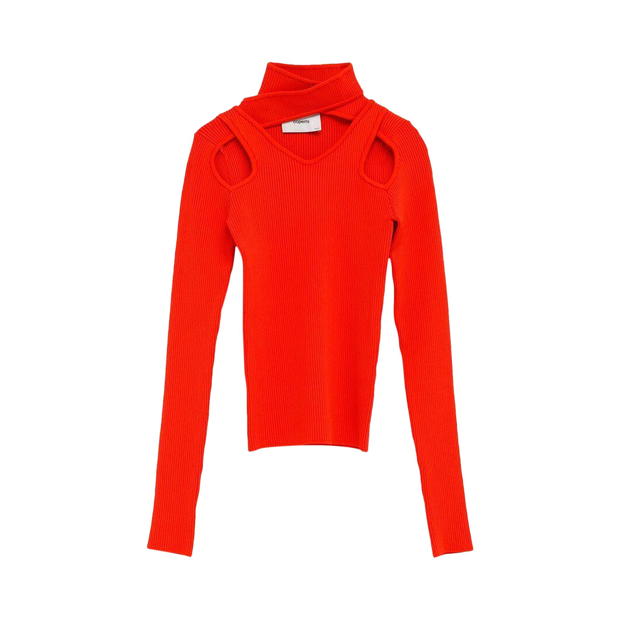 Coperni Cut Out Knit Jumper 'Red' - 1