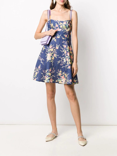 Zimmermann Zinnia floral-print A-line mini dress outlook