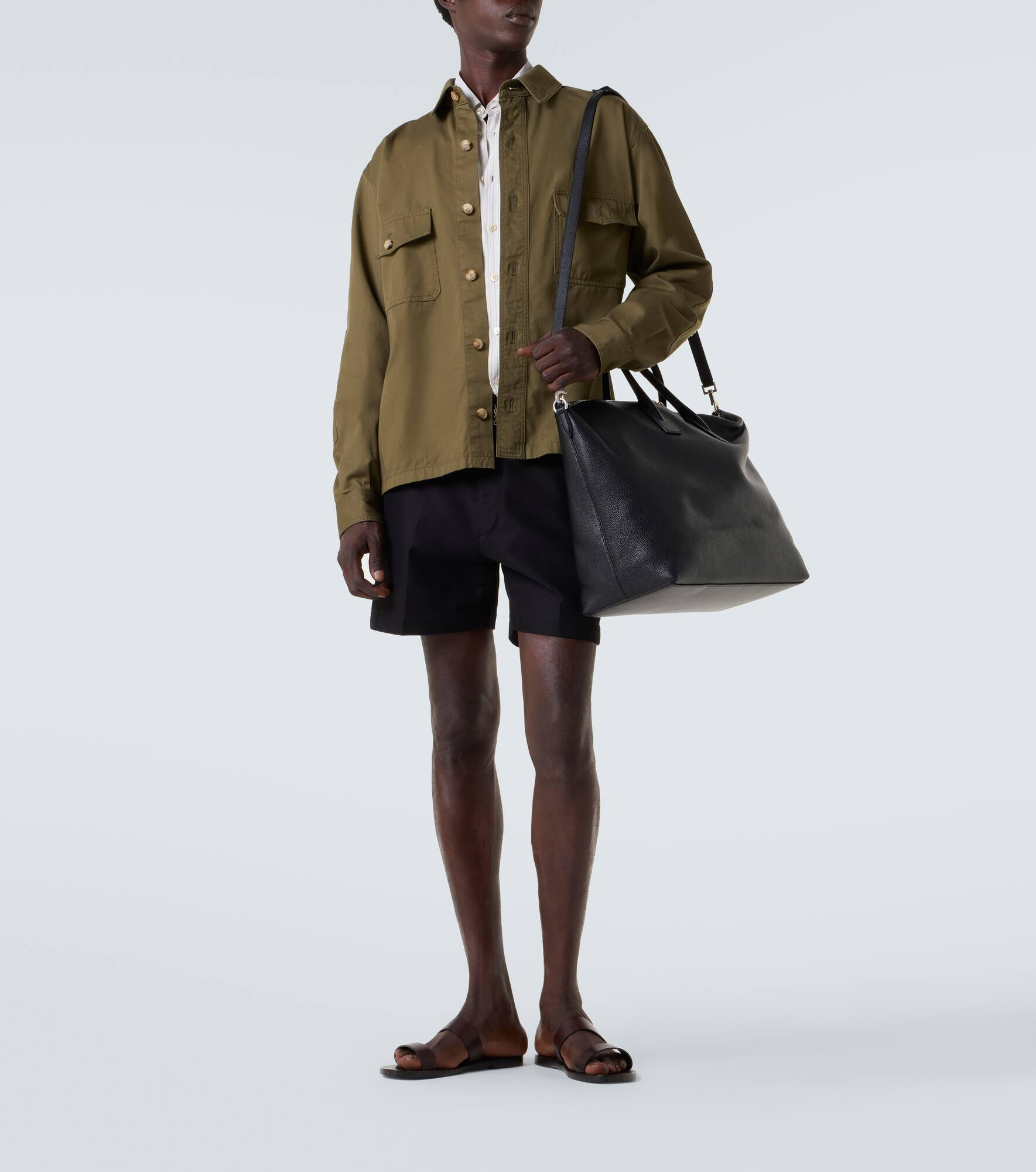 Giant leather bowling bag - 7
