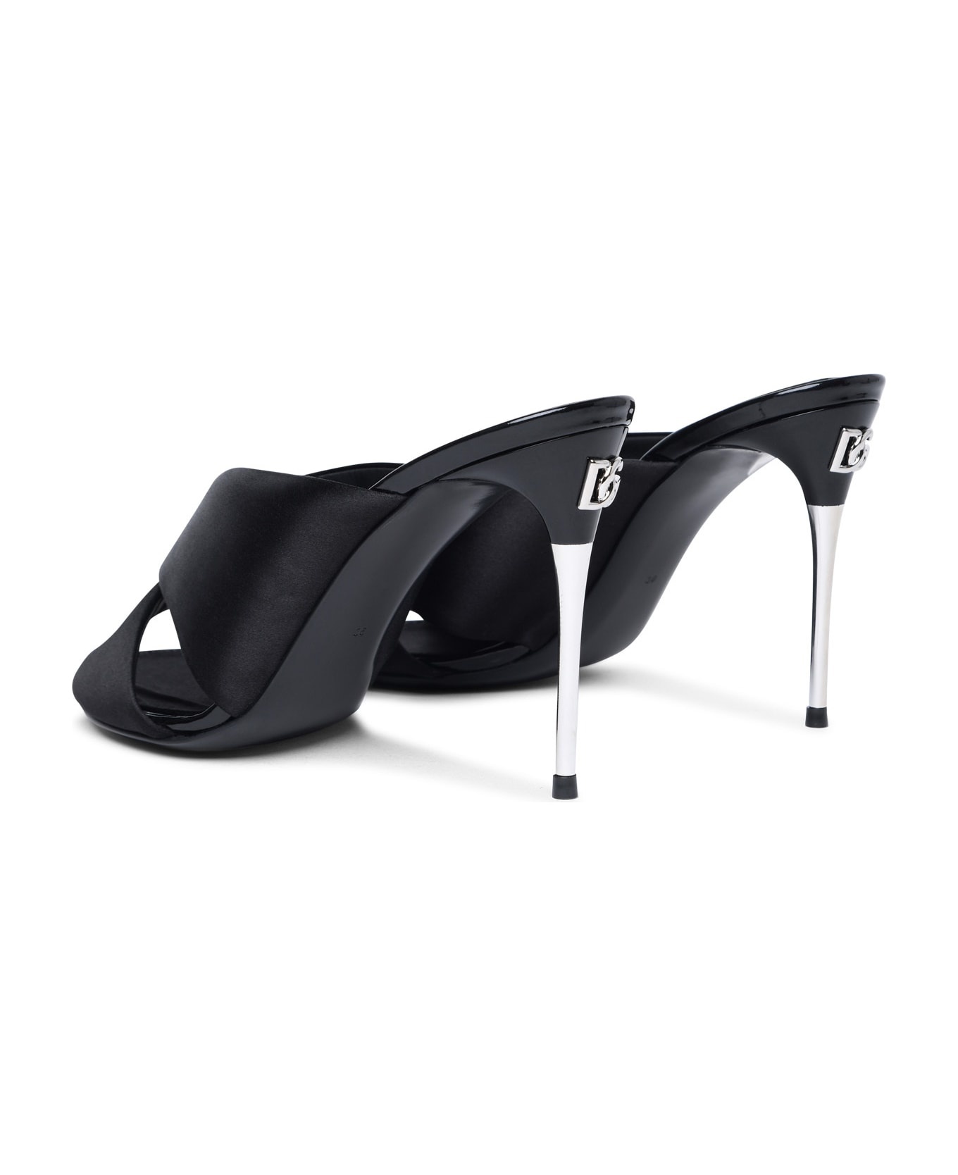 Black Leather Sandals - 4