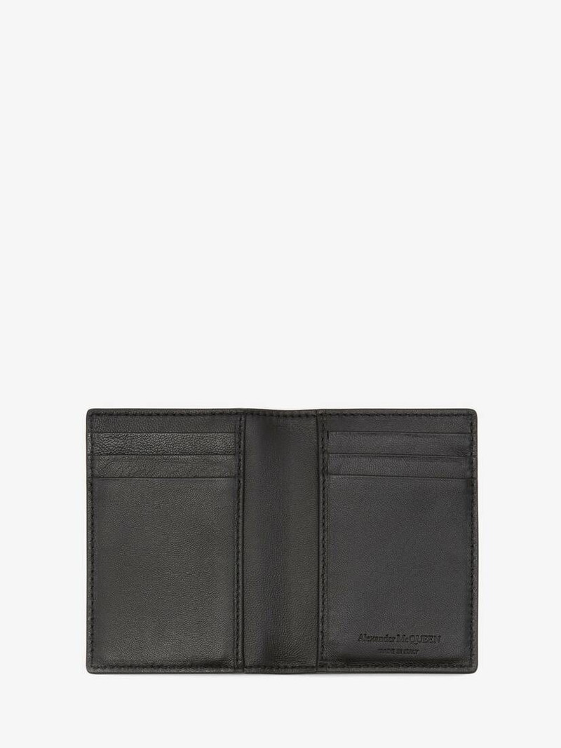 Alexander McQueen Biker Skull Pocket Organiser in Black outlook
